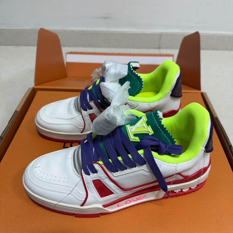 Louis Vuitton Louis Vuitton Upcycling Trainer Green Edition 0079 Size US 8 / EU 41 - 1 Thumbnail