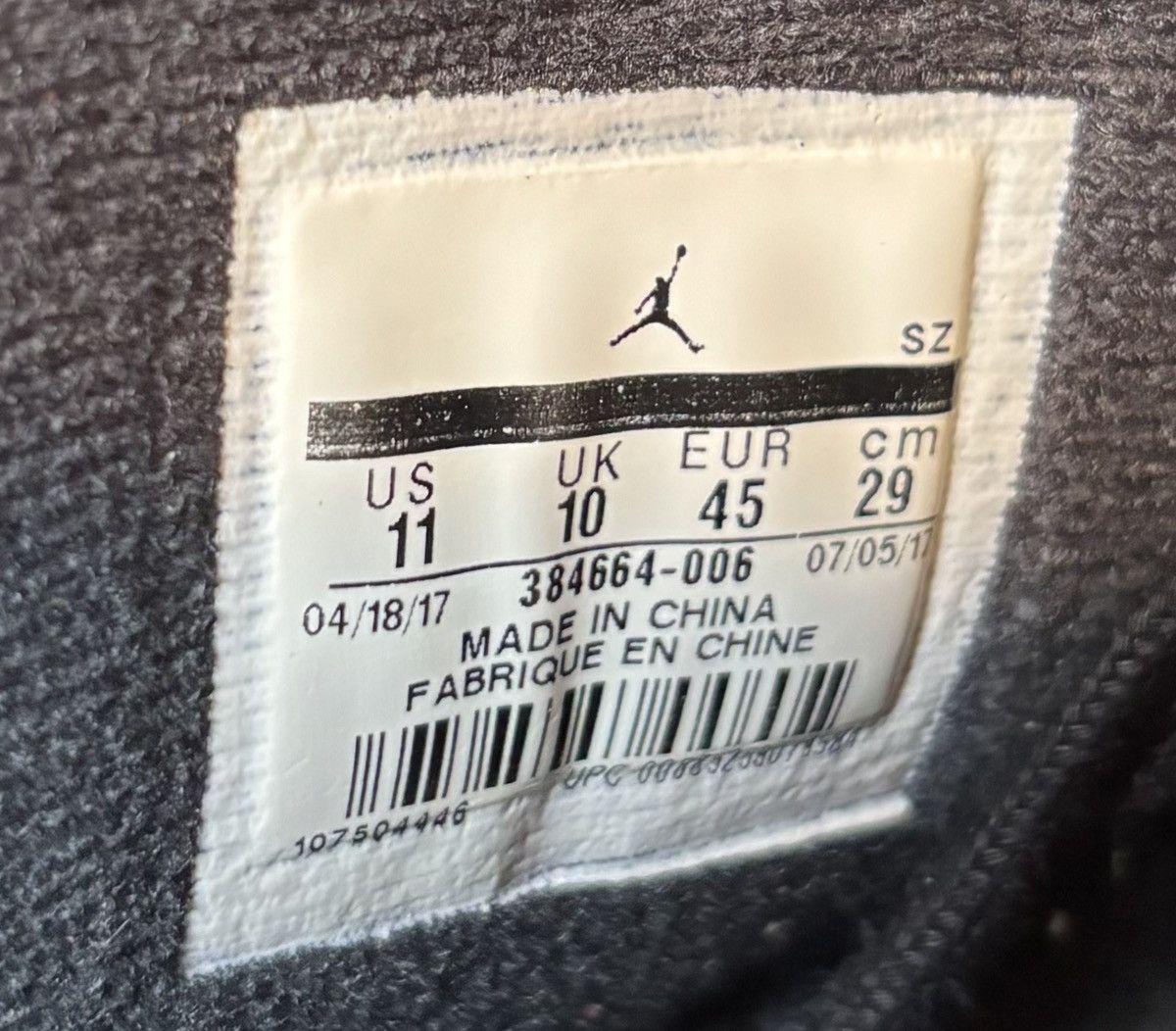 Jordan Brand Jordan 6 Retro UNC 2017 Size 11 Size US 11 / EU 44 - 7 Thumbnail