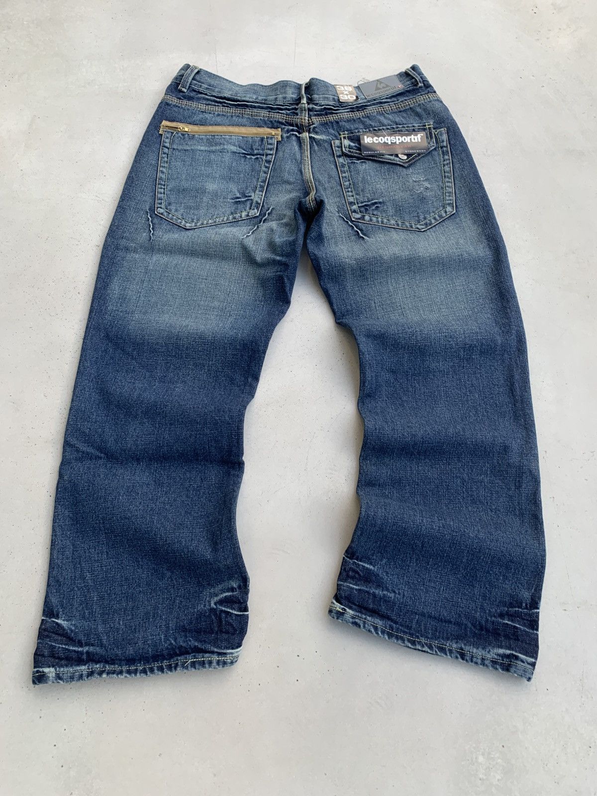 Le Coq Sportif Le Coq Sportif Jeans Vintage Baggy Denim Avantgarde Size US 34 / EU 50 - 9 Thumbnail