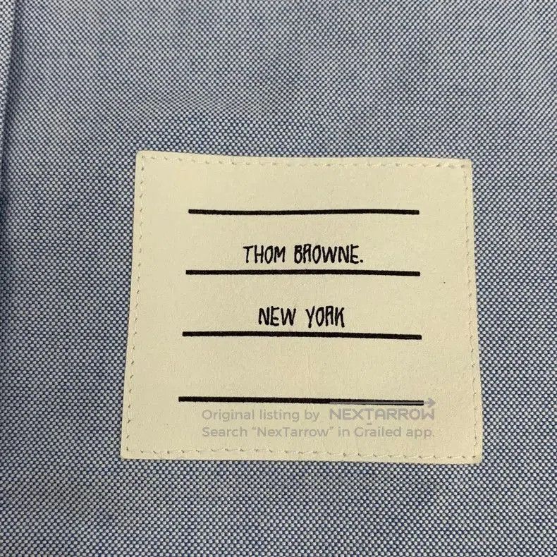 Thom Browne THOM BROWNE Light Blue Cotton Shirt. Size US XL / EU 56 / 4 - 5 Thumbnail
