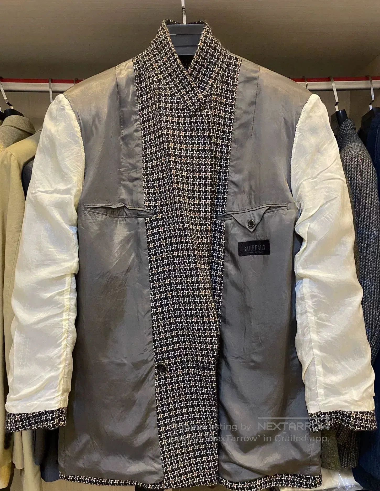 Barena Venezia Italian BARREAUX Plaid Wool Cashmere Blazer. Size US M / EU 48-50 / 2 - 4 Thumbnail