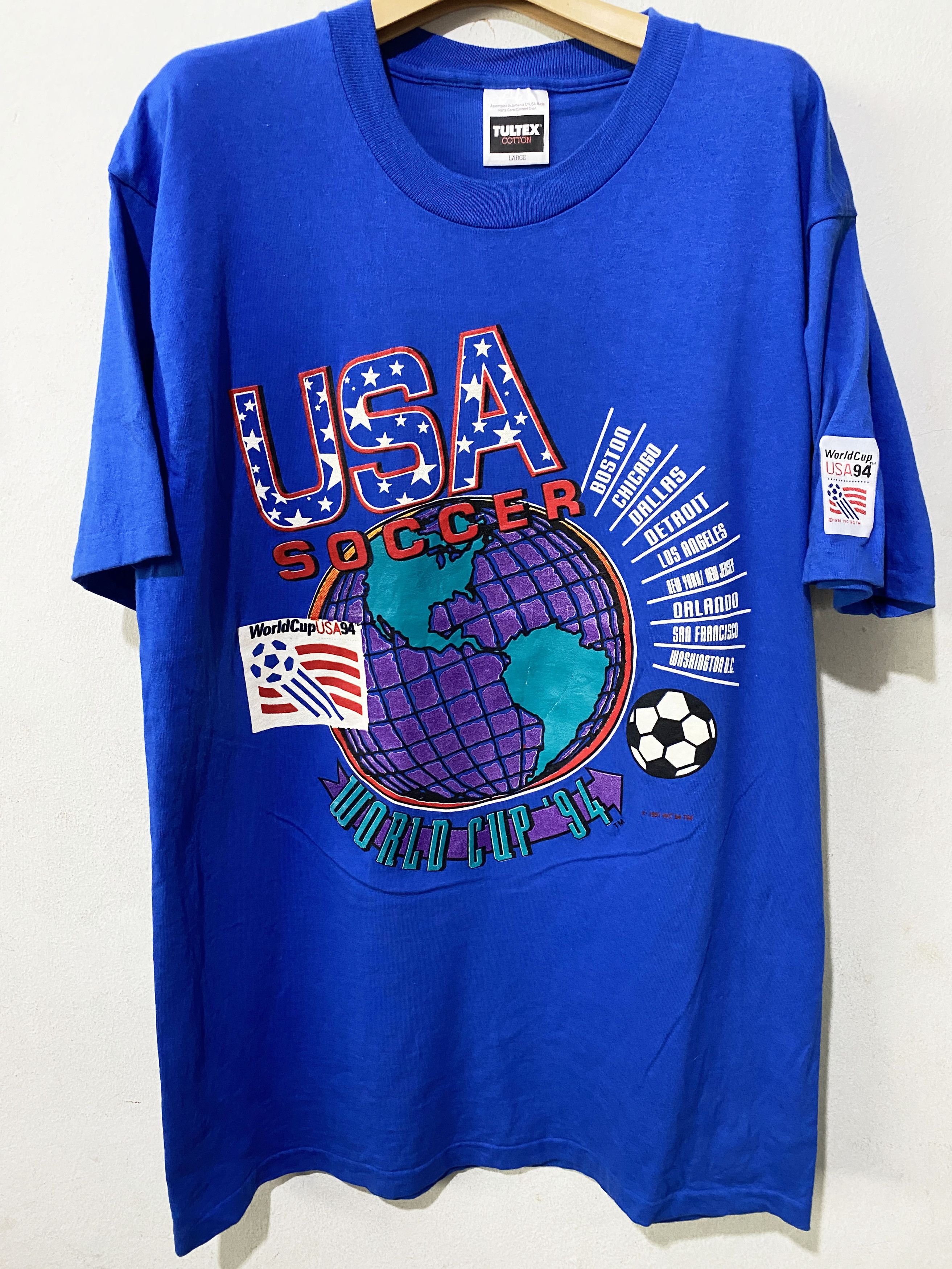 USA Olympics × Vintage Vintage 1994 World Cup Soccer Shirt Size US L / EU 52-54 / 3 - 1 Thumbnail