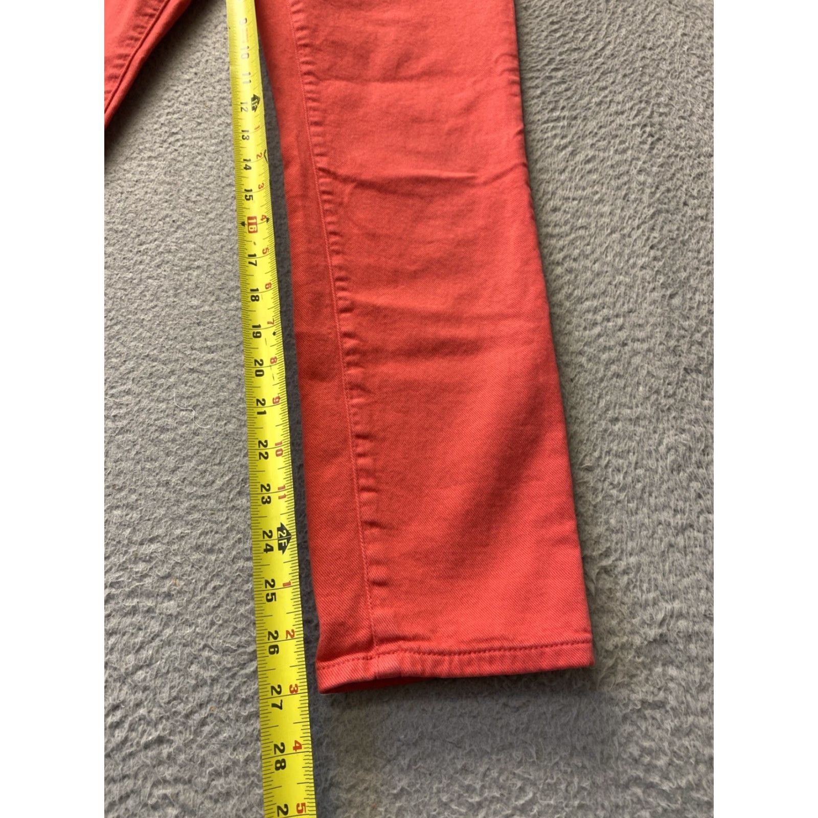 Denime J Crew Jeans Women’s Denim 30x27 Slim 5-Pocket Zip Bright Magenta Cotton Size 30" / US 8 / IT 44 - 7 Thumbnail