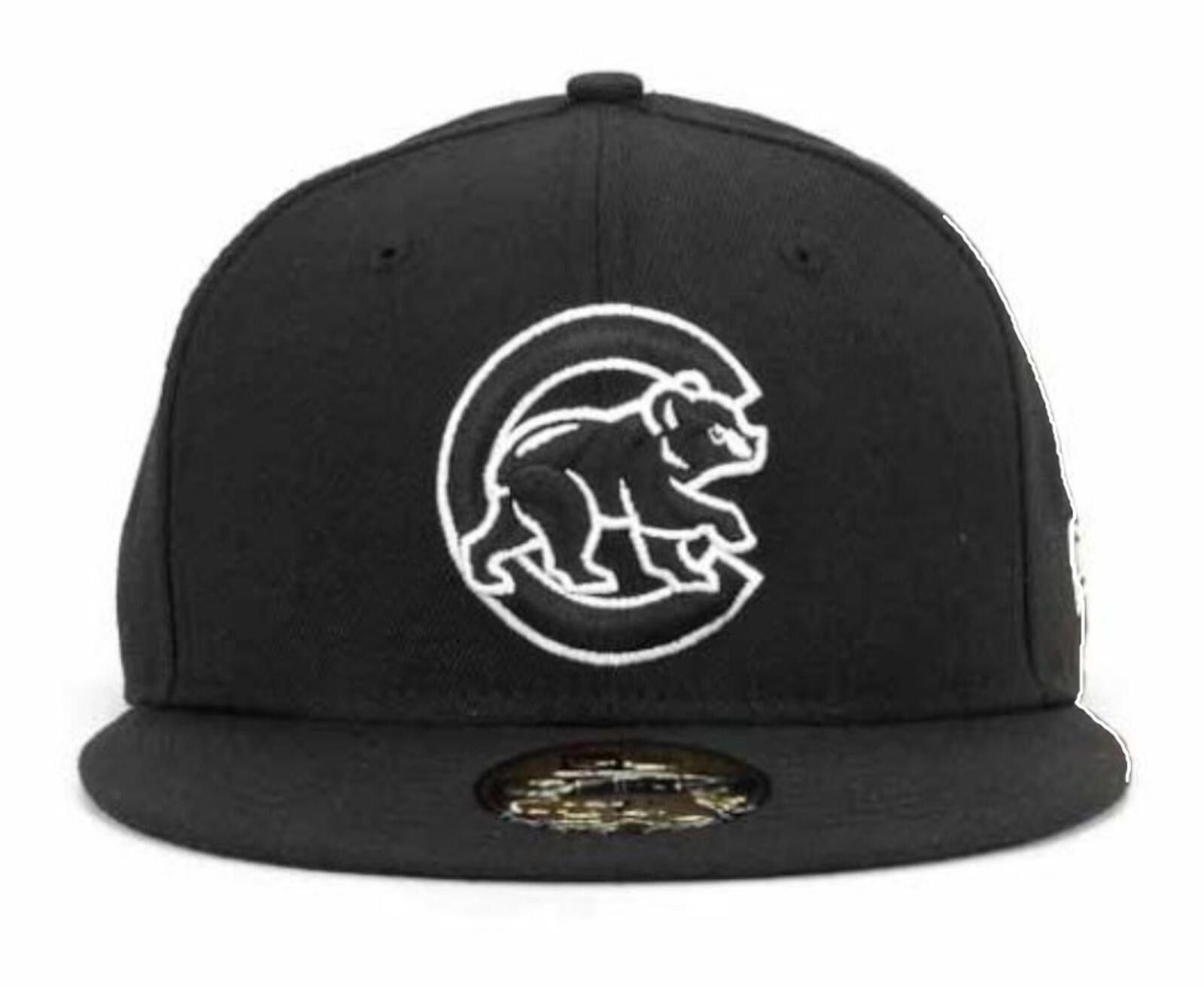 New Era New Era Chicago Cubs Black 59FIFTY 7 3/8 Size ONE SIZE - 2 Thumbnail