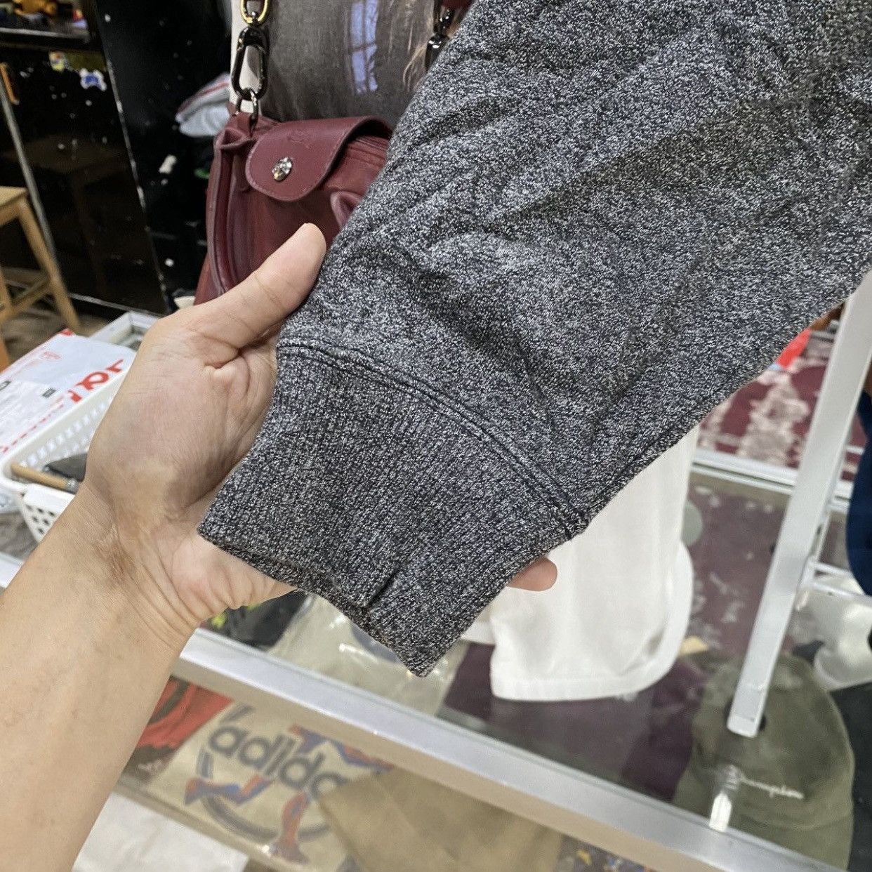 agnes b. Vintage Agnès B. Homme Charcoal Mock Neck Knit Long Sleeve Size US M / EU 48-50 / 2 - 5 Thumbnail