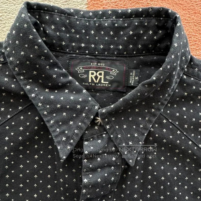 RRL Ralph Lauren RRL Ralph Lauren Black Poker Western Shirt Size US M / EU 48-50 / 2 - 3 Thumbnail
