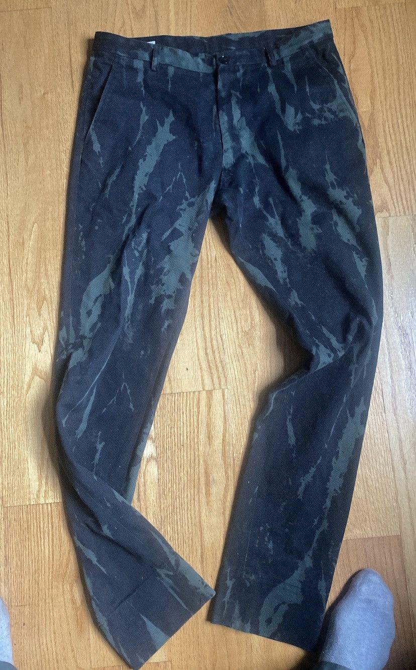 image of Dries Van Noten 2014 Tie Dye Denim in Black/Green, Men's (Size 32)