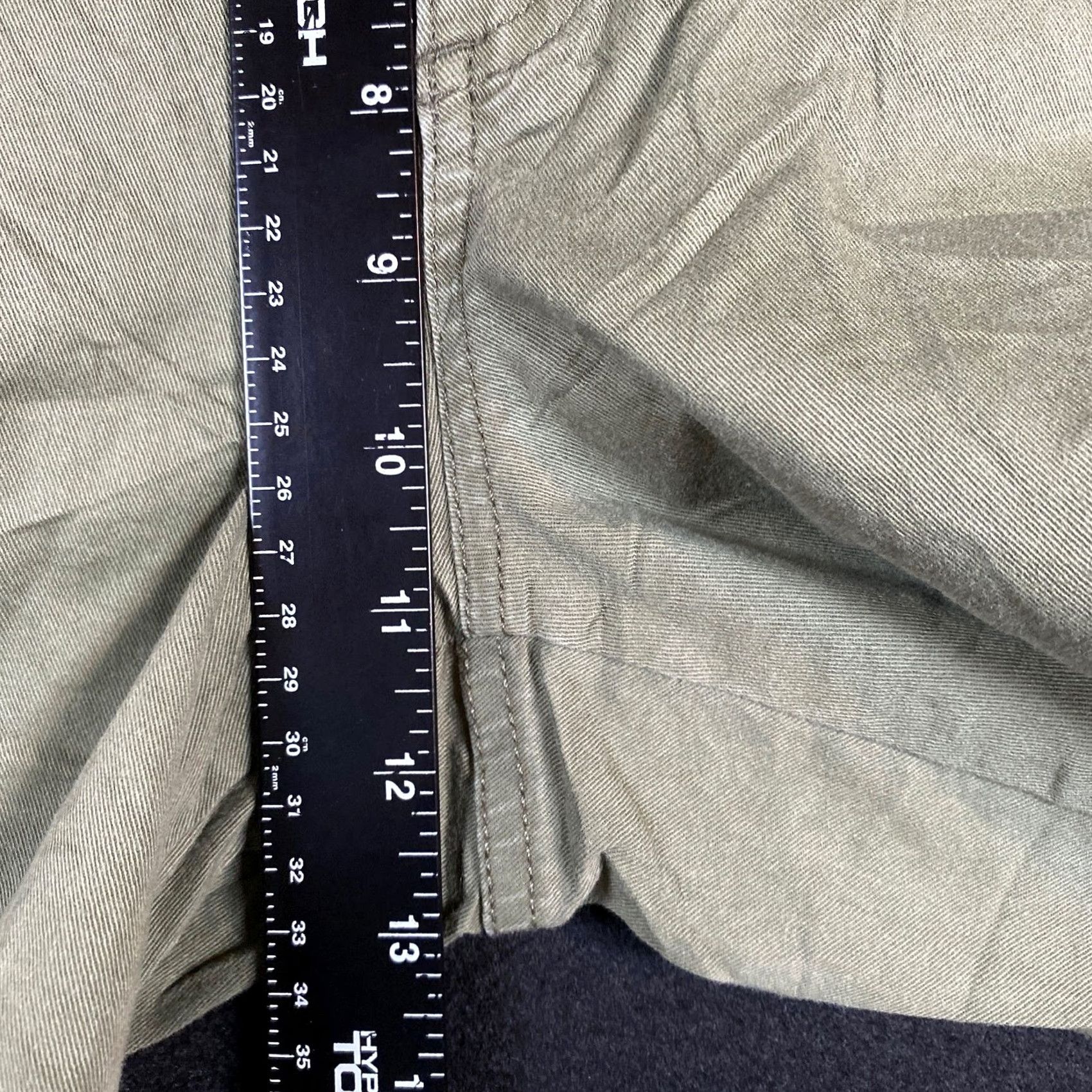Vintage LL Bean Womens Pants Green Chinos Favorite Fit Capri Cropped Mid Rise Stretch 10 Size 24" / US 00 / IT 34 - 7 Thumbnail