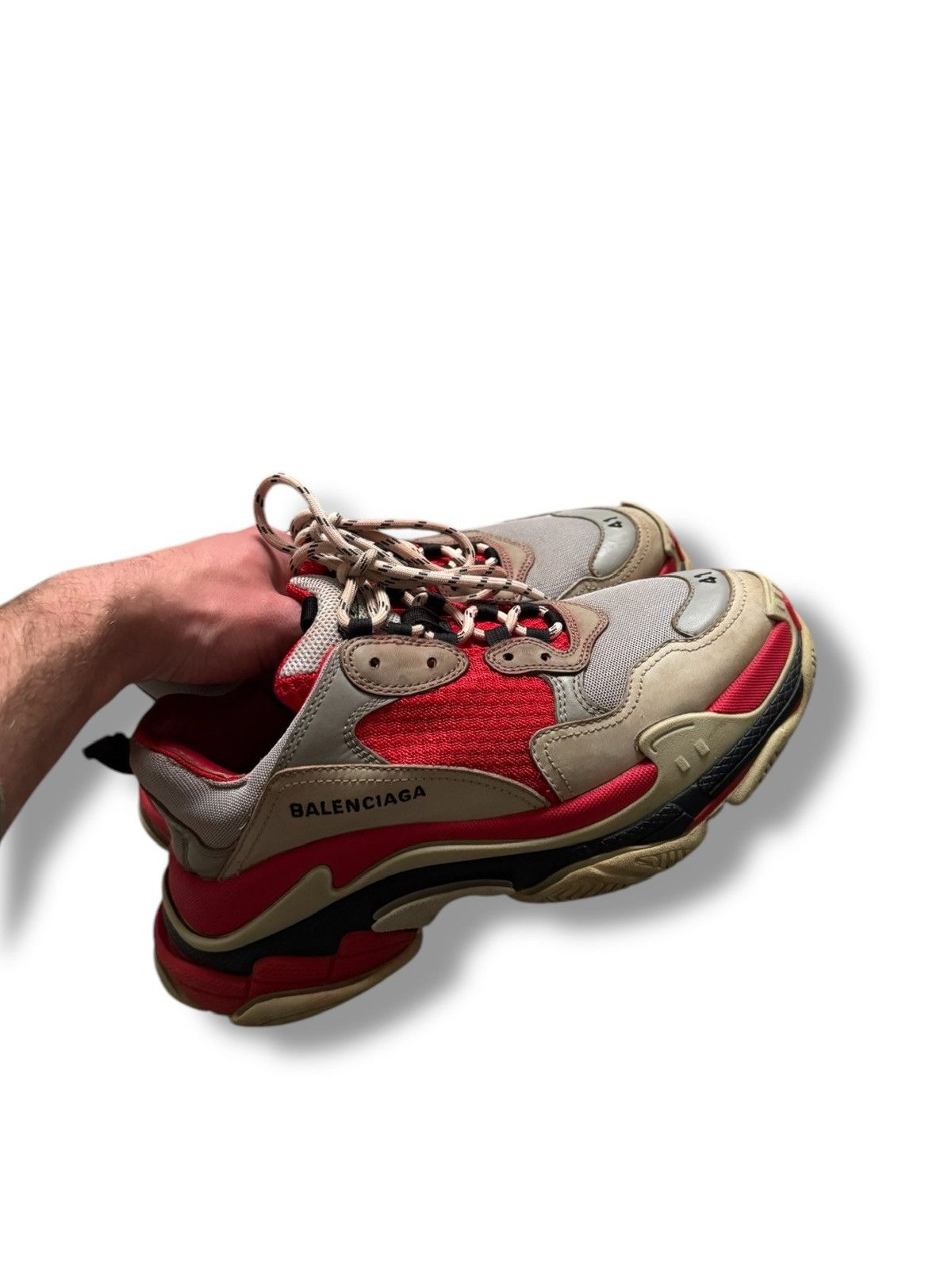 Balenciaga Balenciaga Triple S Red Size US 8 / EU 41 - 3 Thumbnail