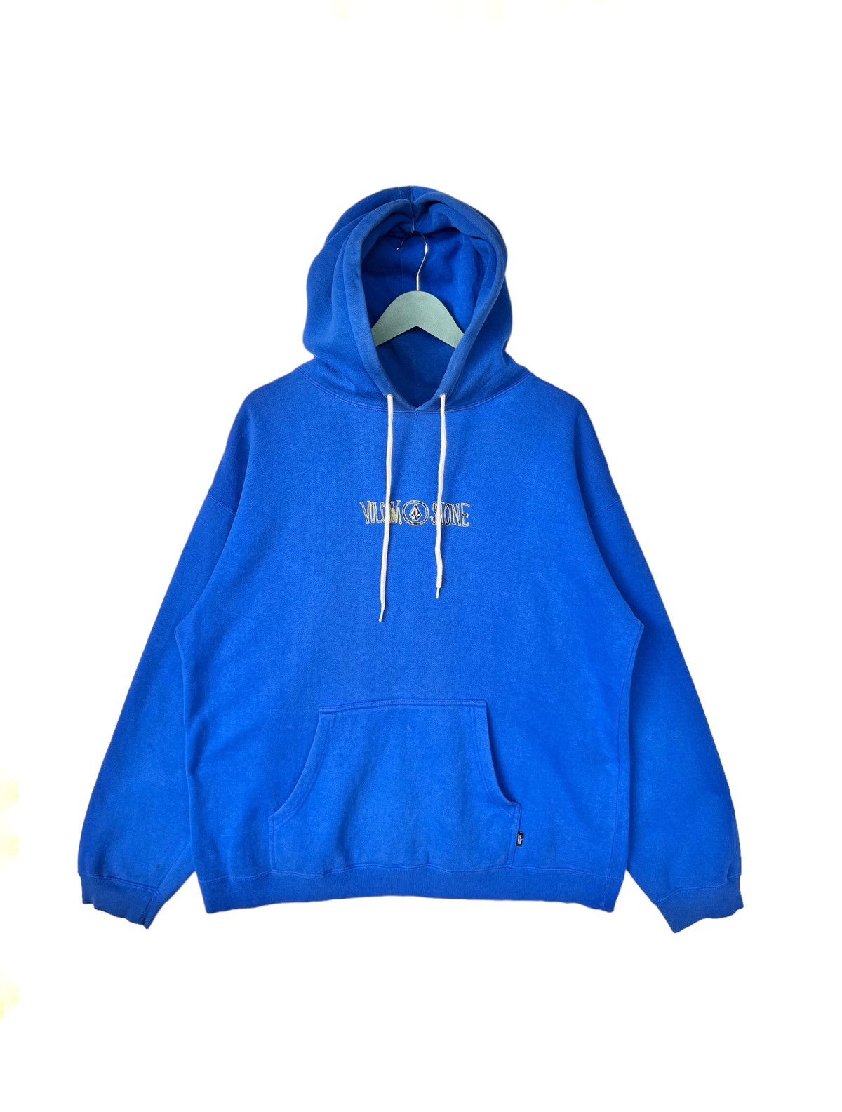 image of Skategang x Vintage Baggie Volcom Stone Hoodie in Blue, Men's (Size Medium)