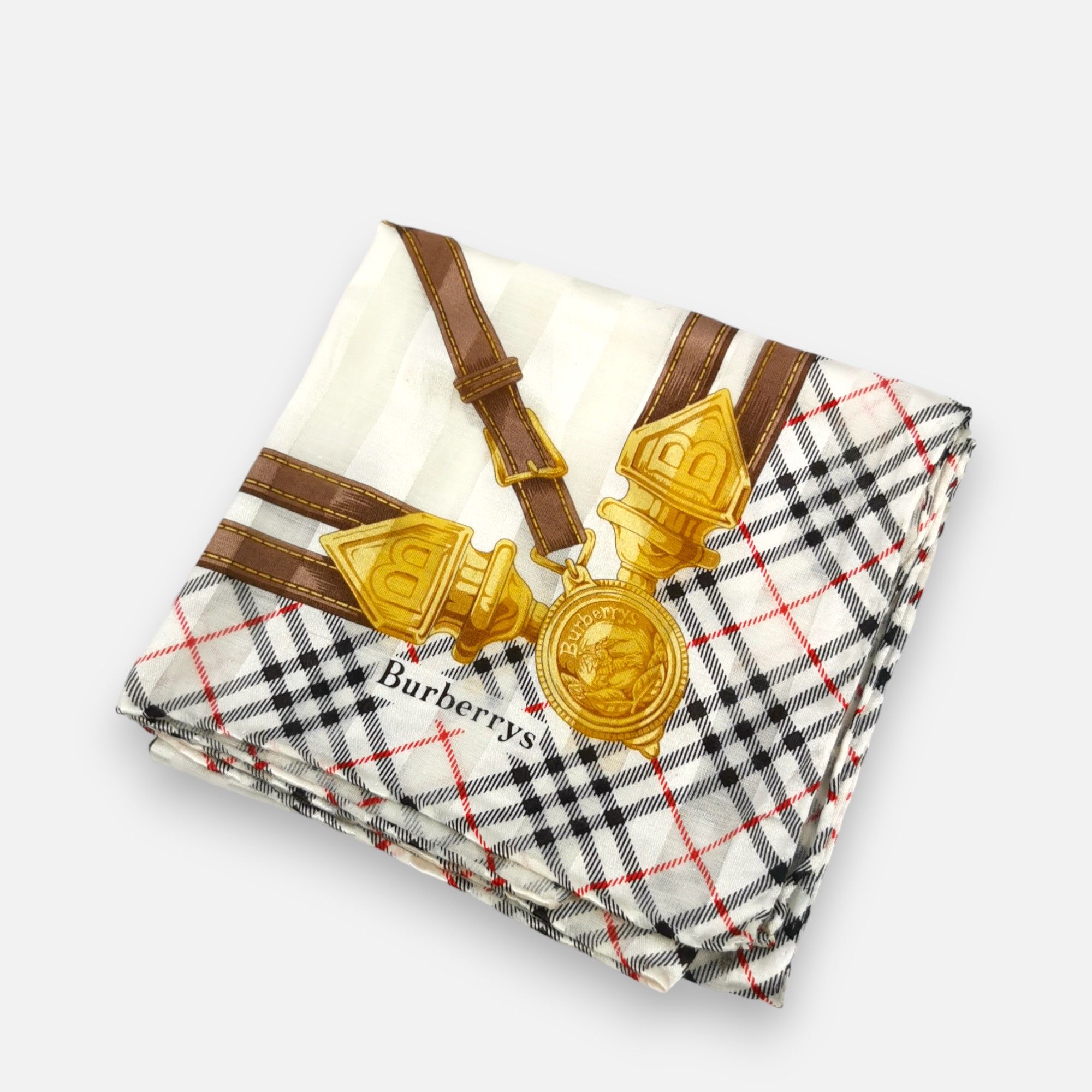 Burberry × Vintage Vintage Burberry Handkerchief Neckerchief Bandana Size ONE SIZE - 4 Thumbnail