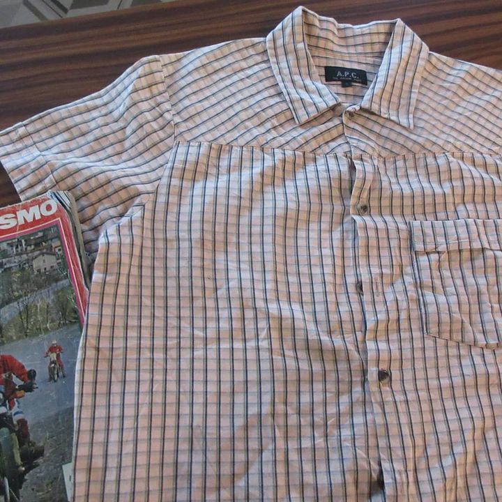 A.P.C. × Designer Vintage A.P.C 50s Sartorial Work Shirt In Plaid Tartan M Size US M / EU 48-50 / 2 - 5 Thumbnail