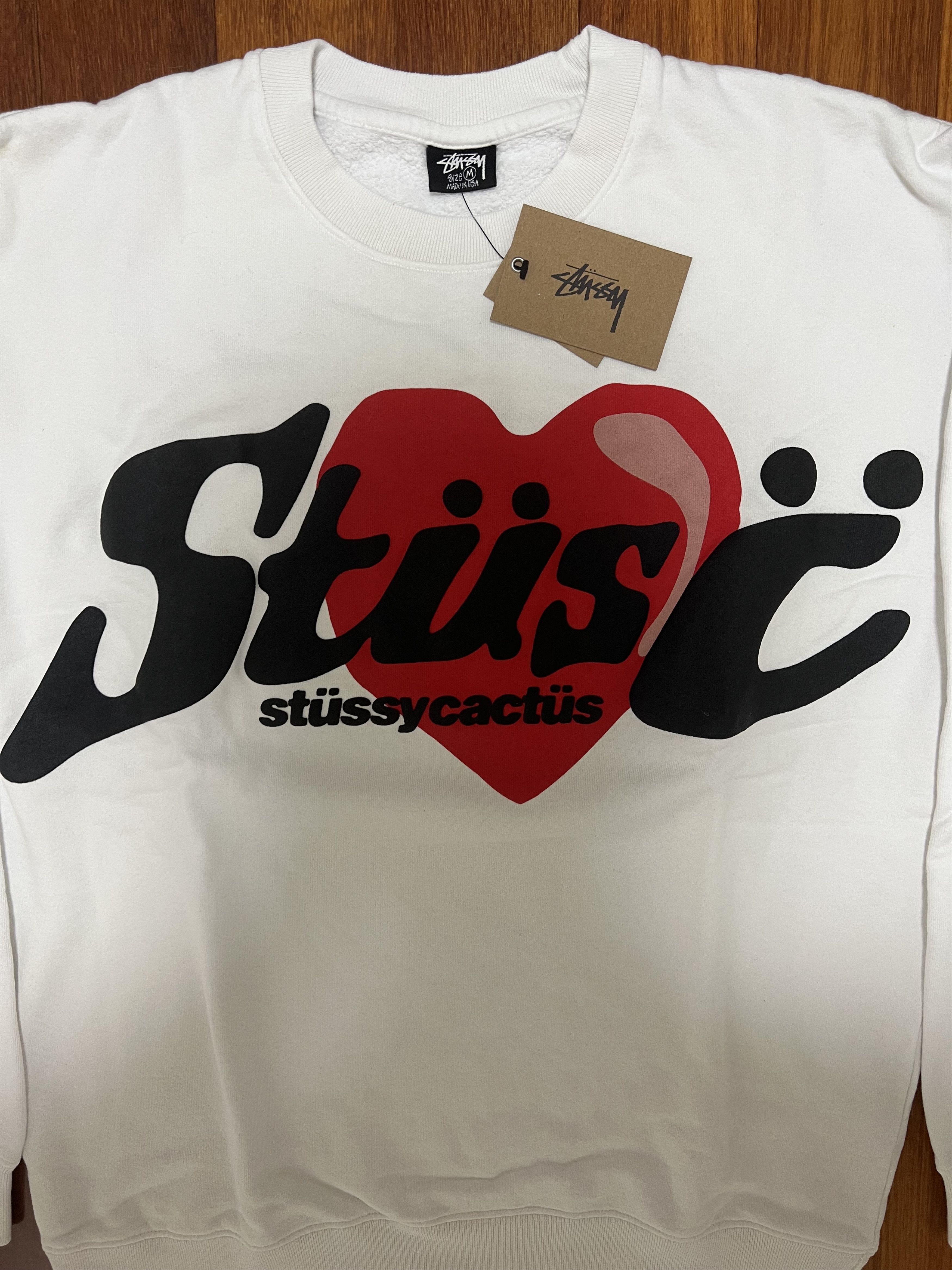 Cactus Plant Flea Market × Stussy 💚 SS21 Cactus Plant Flea Market x Stussy Heart Dyed Crew Size US M / EU 48-50 / 2 - 4 Thumbnail
