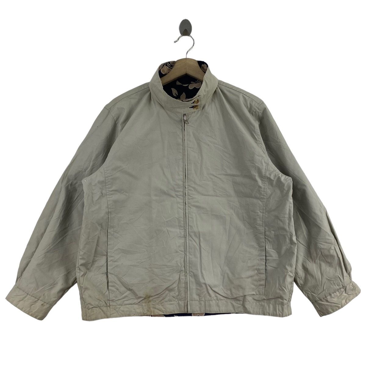 Lands' End LAND'S END Flower Overprint Reversible Bomber Jacket Size US M / EU 48-50 / 2 - 4 Thumbnail