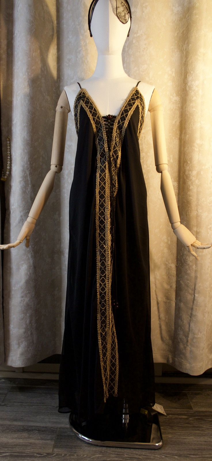 Other Midnight Ember Lace Maxi Dress Size L / US 10 / IT 46 - 1 Thumbnail