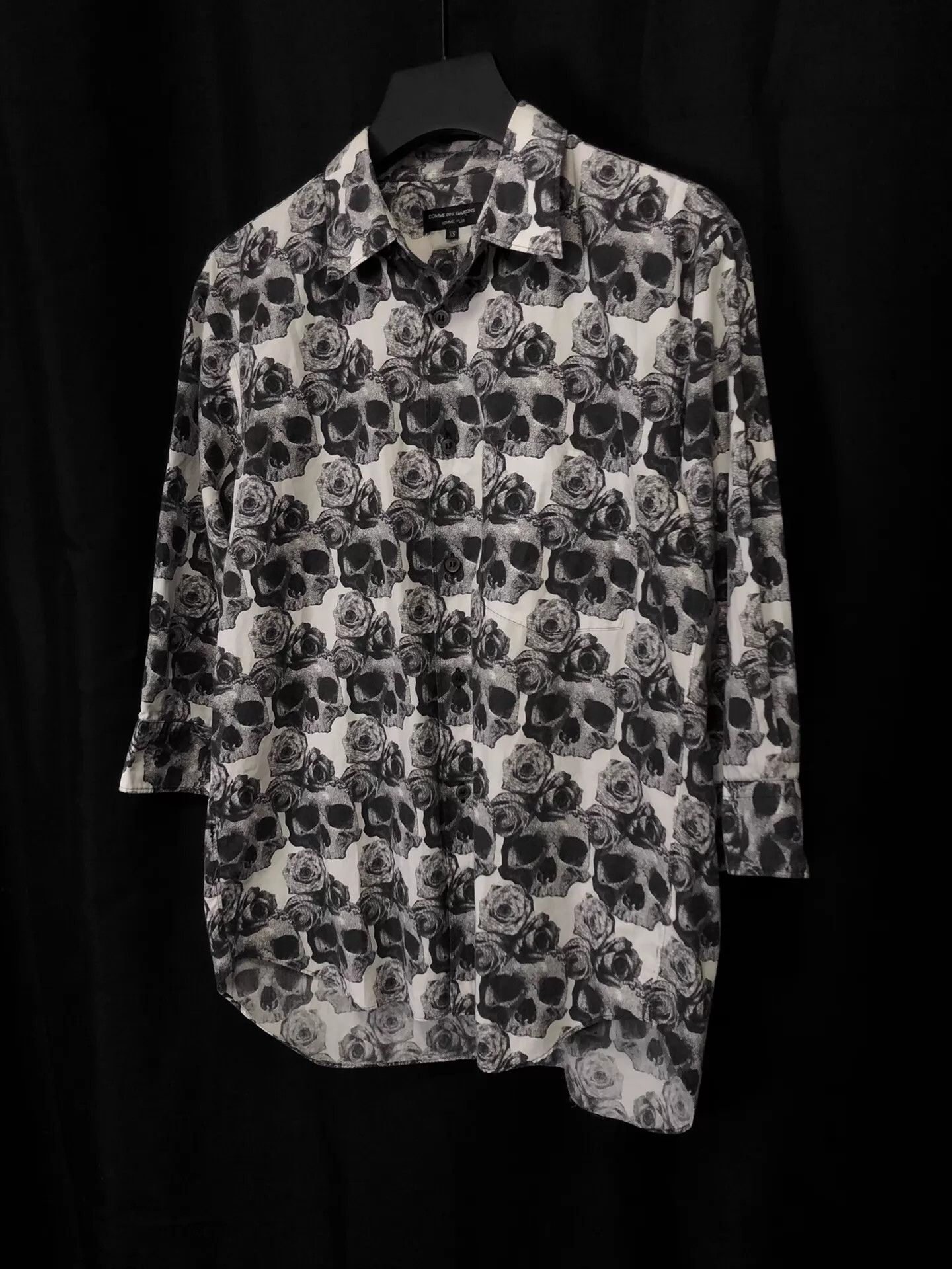 Comme des Garcons COMME DES GARÇONS 2011SS Skull Rose Shirt XS Size US XS / EU 42 / 0 - 2 Thumbnail