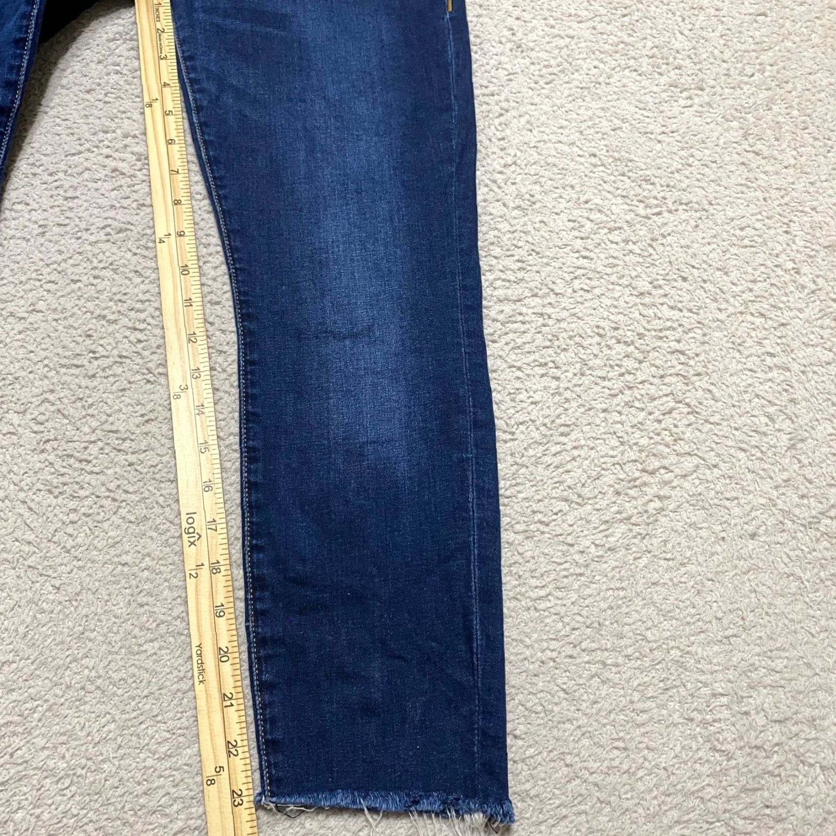 True Religion True Religion Jeans Womens 27 Blue Denim High Rise Skinny Crop 5-Pocket Slim Regular Size 27 Womens Color Blue 90s Theme Designer Brand True Religion Size 27" / US 4 / IT 40 - 3 Thumbnail