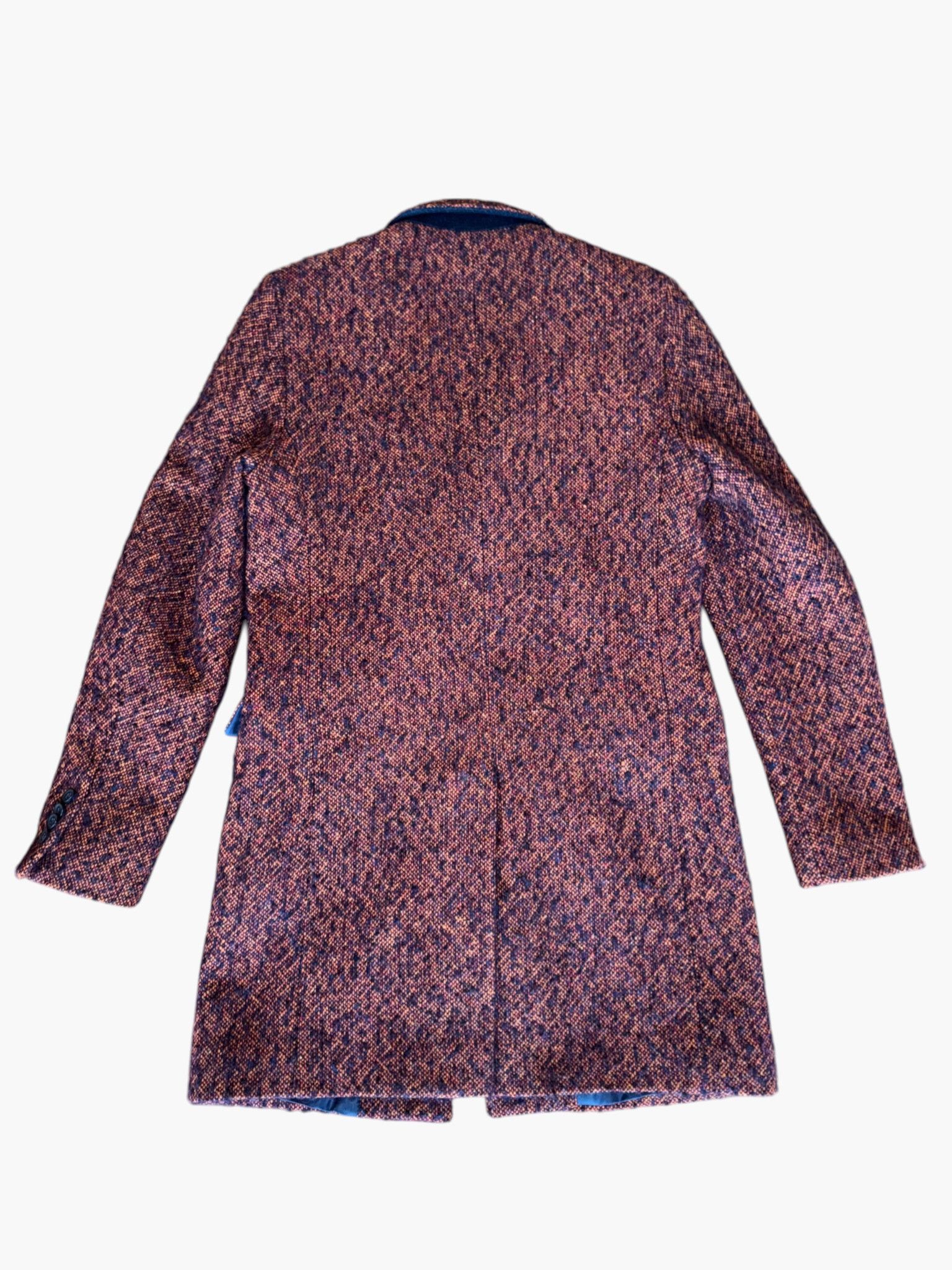 Other 🇮🇹 TREDID13 - Italian Tailored Wool Blend Coat (Brick Red) Size US S / EU 44-46 / 1 - 2 Thumbnail