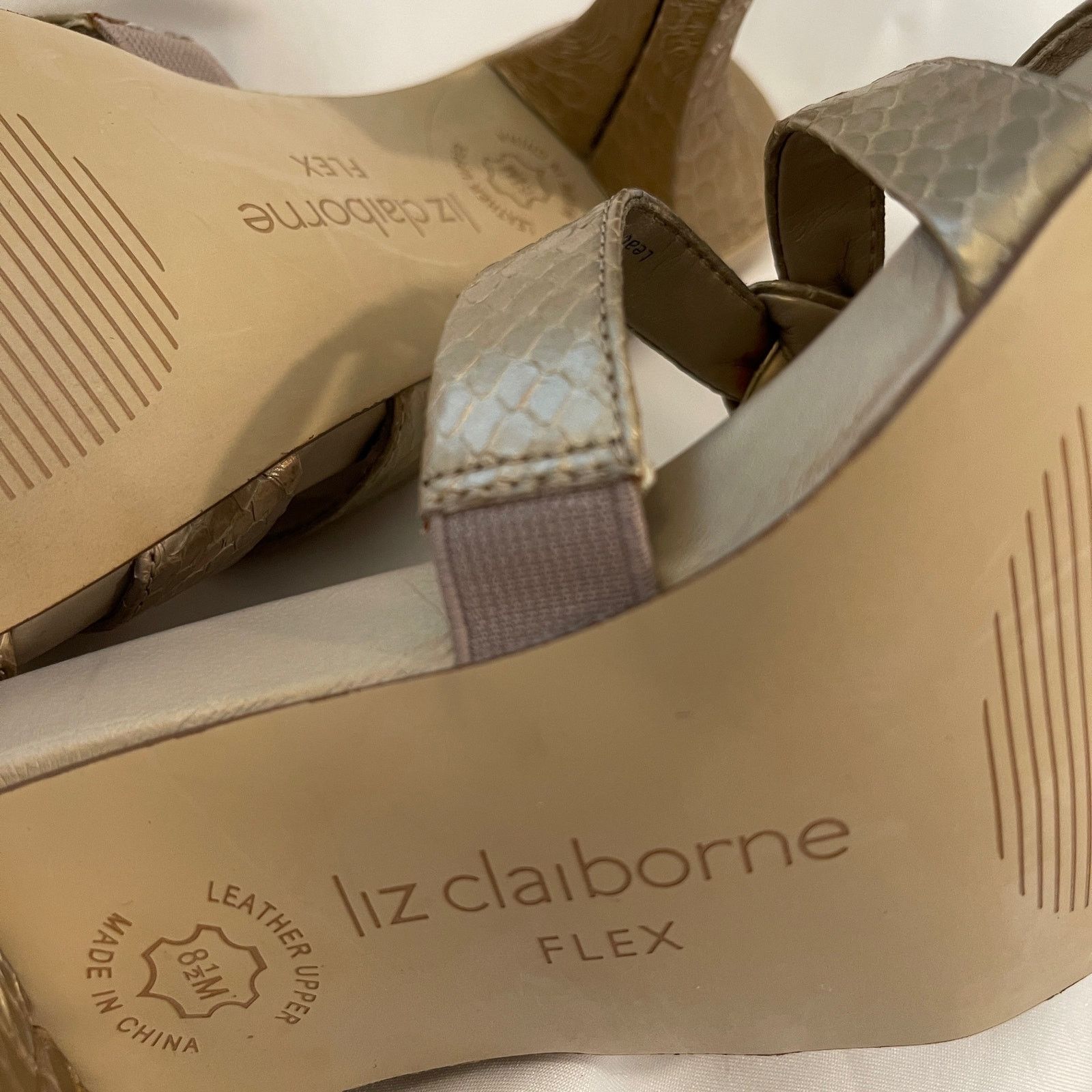 Liz Claiborne Liz Claiborne Flex ANDROS New Platinum Copperhead Size 8.5M Size US 8.5 / IT 38.5 - 4 Thumbnail