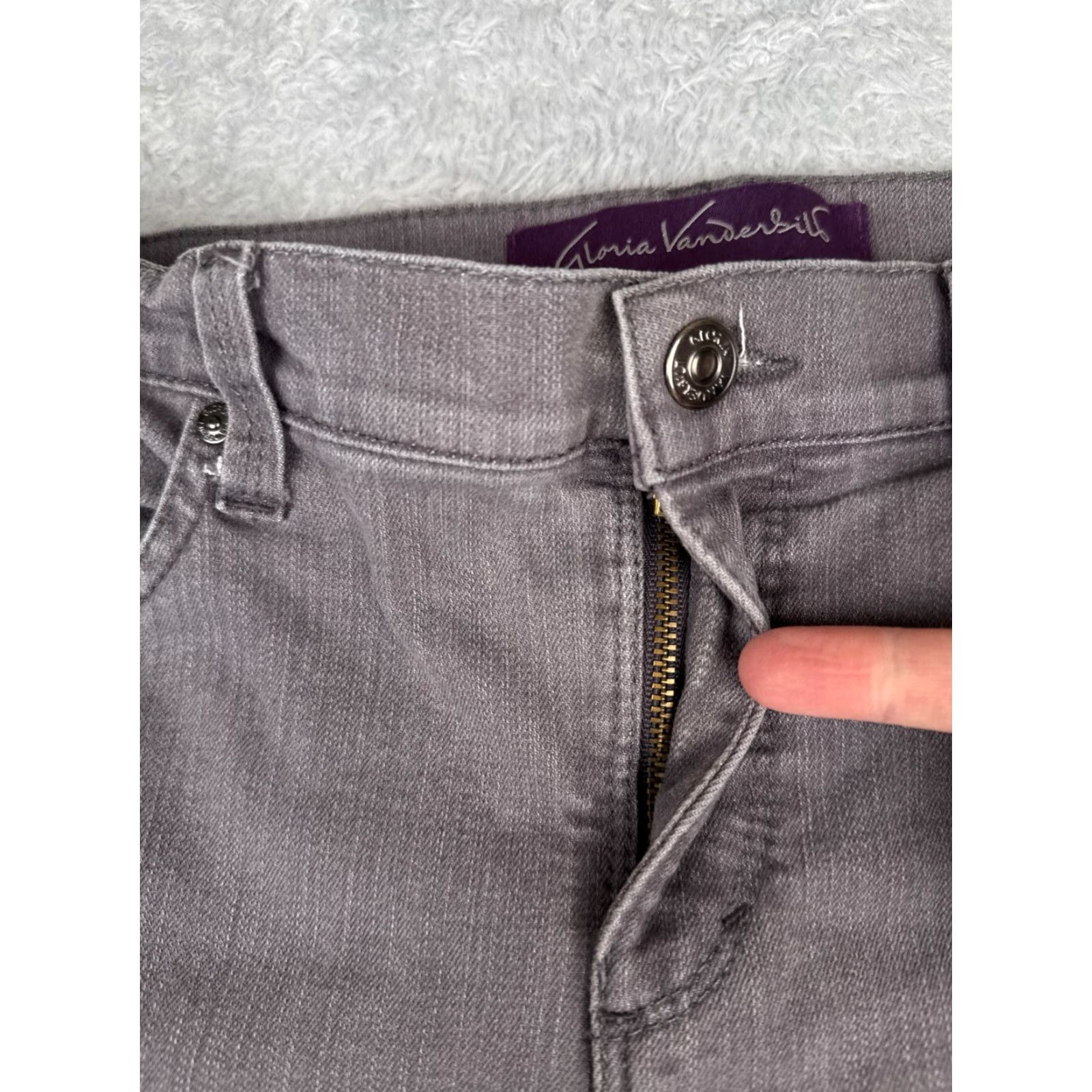Gloria Vanderbilt Gloria Vanderbilt Jeans Womens 4P Gray Denim Amanda Cotton Blend 26x28 Size 27" / US 4 / IT 40 - 5 Thumbnail
