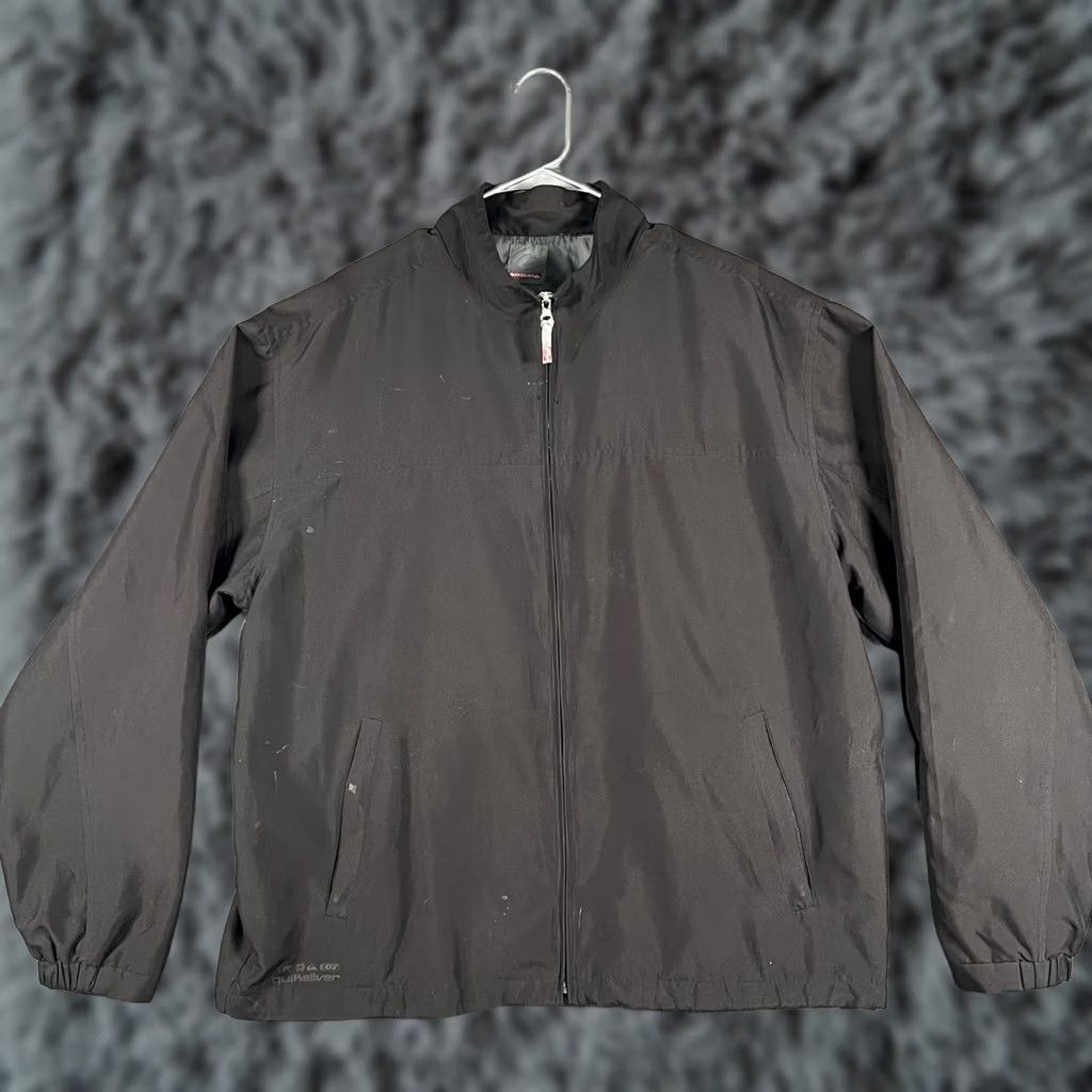 Quiksilver VINTAGE Quiksilver Jacket Mens XL Black Full Zip Lightweight Windbreaker Surf Casual Mens XL Black Full Zip Windbreaker Jacket Size US XXL / EU 58 / 5 - 1 Thumbnail
