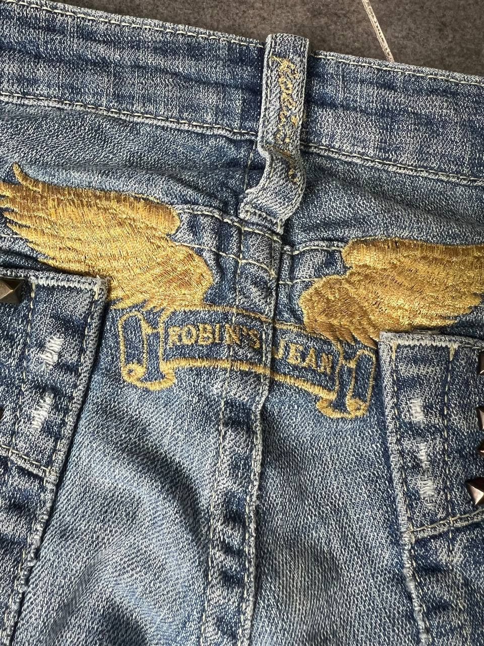 Robins Jeans LGB Style Vintage Robins Jean studded blue denim Size 25" / US 0 / IT 36 - 7 Thumbnail