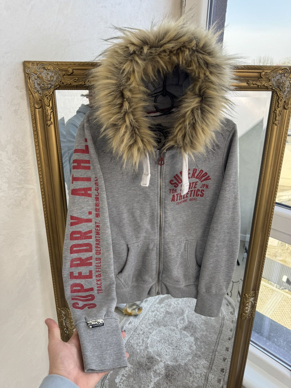Superdry Vtg Y2K If6was9 LGB Goa Vibe Superdry Japan fur zip Hood Size S / US 4 / IT 40 - 2 Thumbnail
