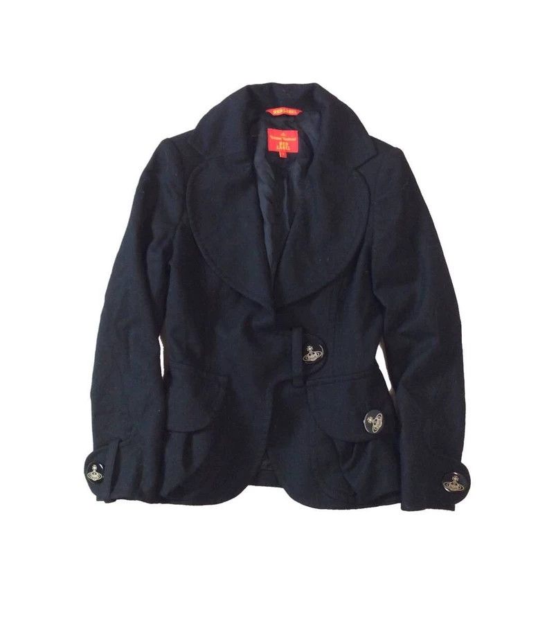 Vivienne Westwood Vivienne Westwood size1 Gray sleek wool coat Size S / US 4 / IT 40 - 1 Thumbnail