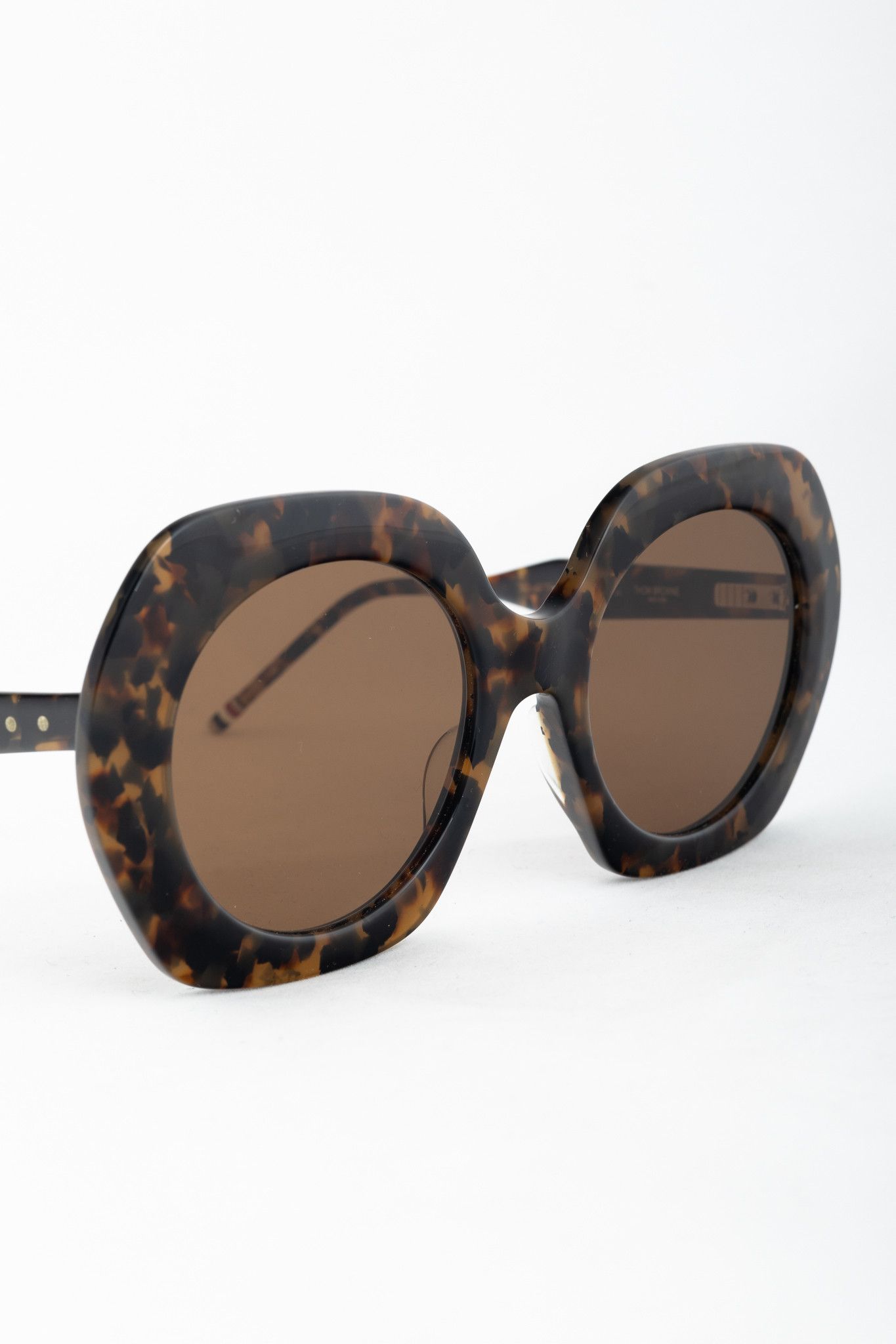 Thom Browne Thom Browne TBS509 Square Tokyo Tortoise Sunglasses Size ONE SIZE - 5 Thumbnail