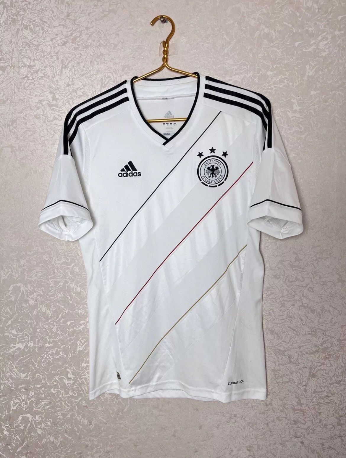 Adidas Adidas Germany White Soccer Jersey X20656 2012 Men's Size S Size US S / EU 44-46 / 1 - 1 Thumbnail