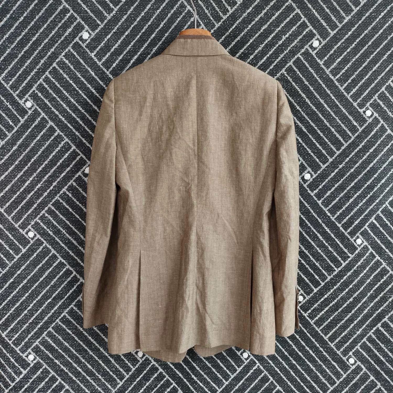 Brunello Cucinelli Brunello Cucinelli linen blazer unisex 38 oat single Size XS / US 0-2 / IT 36-38 - 2 Thumbnail