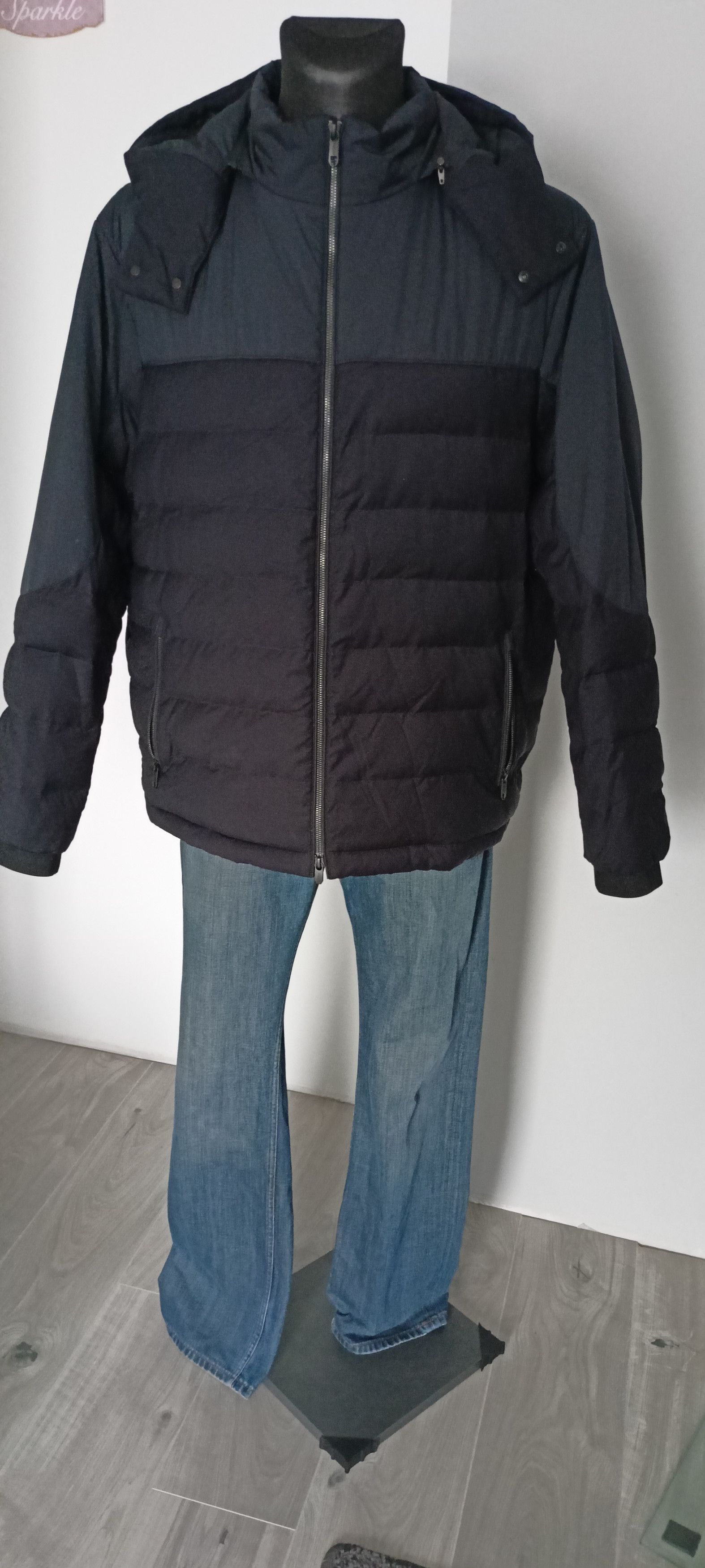 Ermenegildo Zegna Ermenegildo Zegna Techmerino Hooded Puffer Jacket 3XL Navy Size US XXL / EU 58 / 5 - 8 Thumbnail