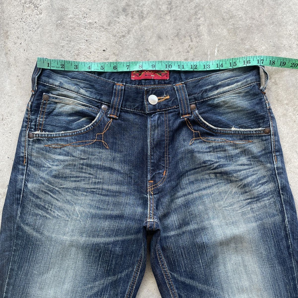 Edwin Vintage Edwin Distressed FLARE Jeans Faded BOOTCUT Pants W34 Size US 34 / EU 50 - 6 Thumbnail