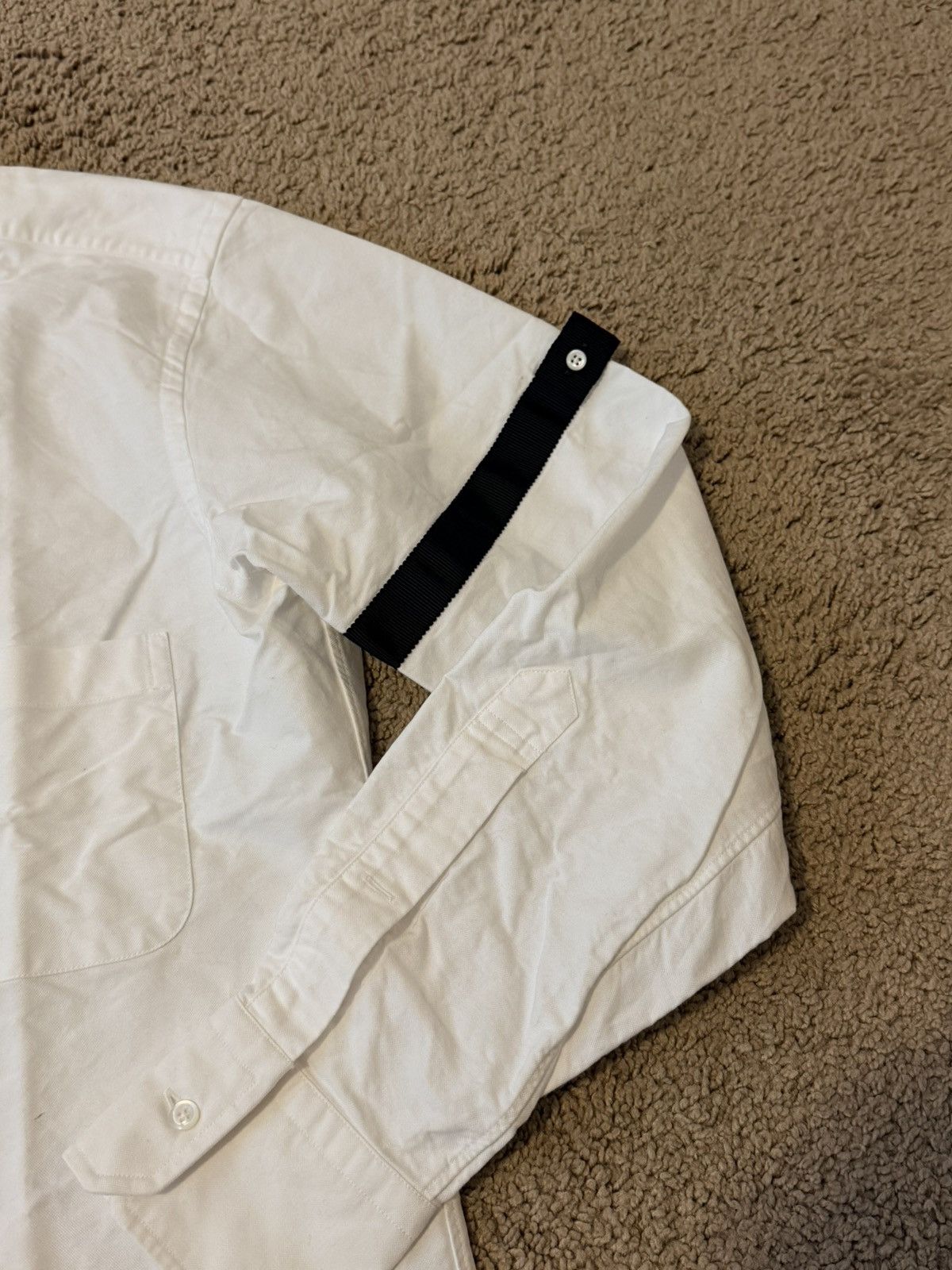 Thom Browne [NWT] Thom Browne Ribbon-Detailed Cotton Oxford Shirt Size US M / EU 48-50 / 2 - 5 Thumbnail