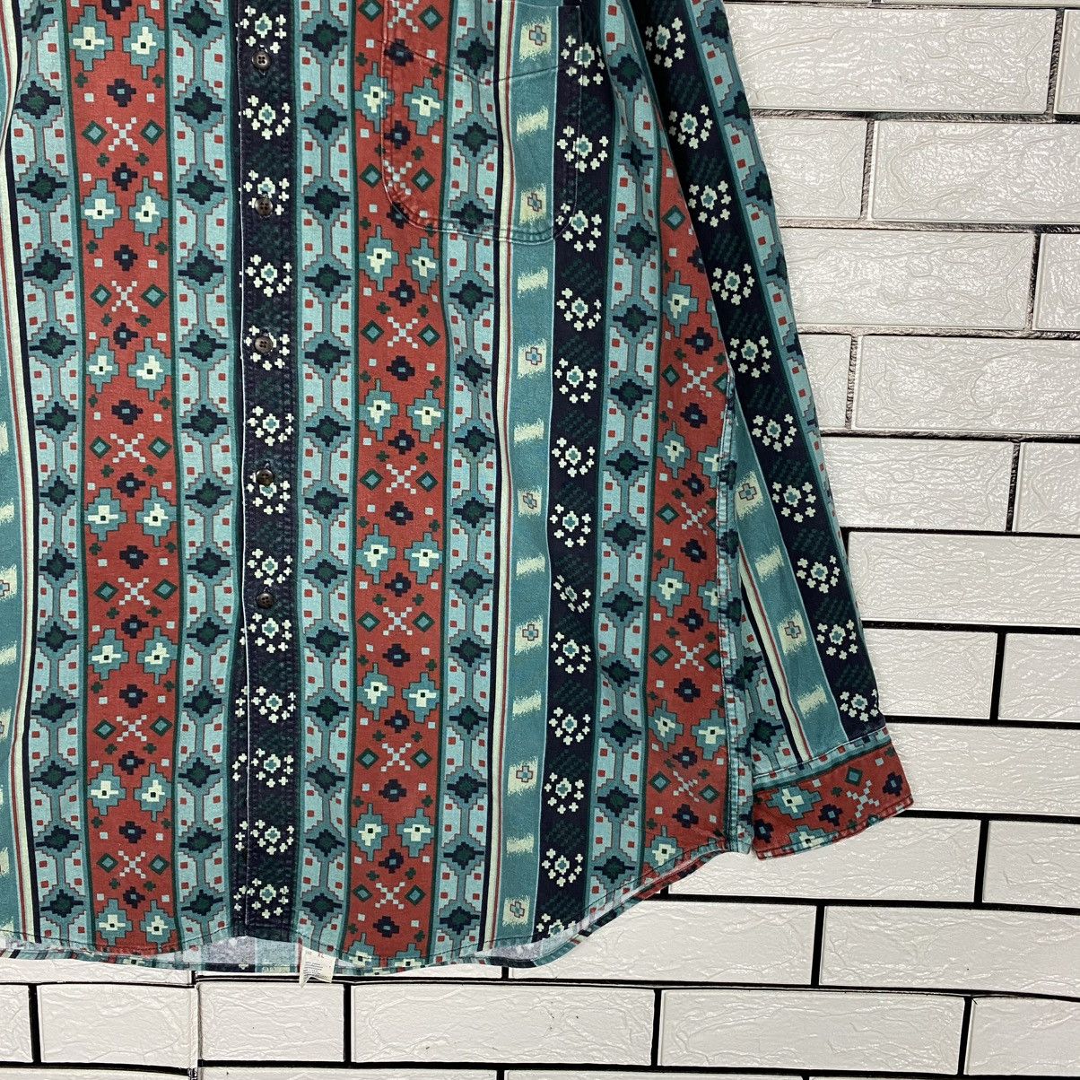 Woolrich Woolen Mills 🔥VINTAGE SHIRT JACKET BUTTON NAVAJO AZTEC WOOLRICH USA Size US XL / EU 56 / 4 - 5 Thumbnail