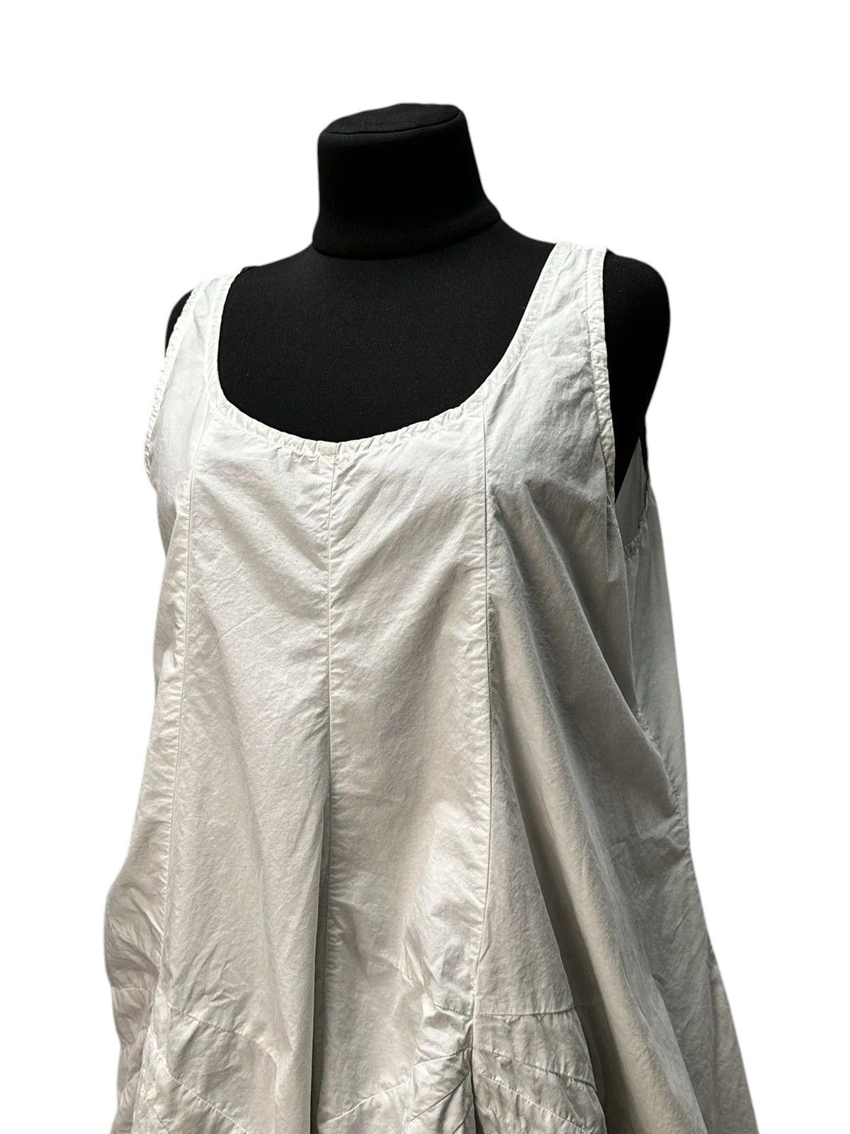 Rundholz Vintage White Midi Dress Minimalist Summer Boho Style Size M / US 6-8 / IT 42-44 - 5 Thumbnail