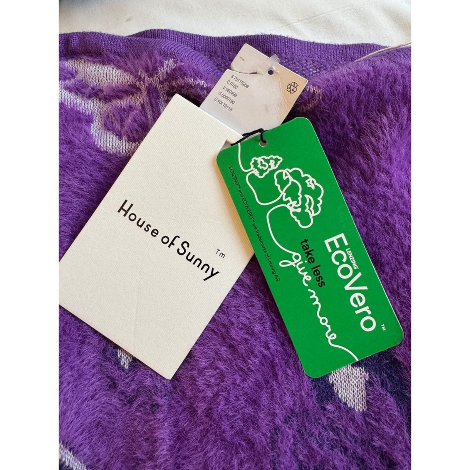 House of Sunny House of Sunny "Butterfly" Knit Skirt – Purple Fuzzy Size ONE SIZE - 3 Thumbnail