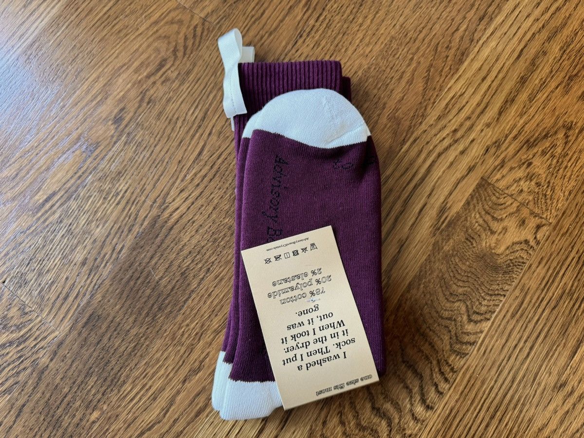Advisory Board Crystals × Vans ITALY MADE ABC Socks Burgundy Purple ABC. 123 Maroon Red Size ONE SIZE - 3 Thumbnail