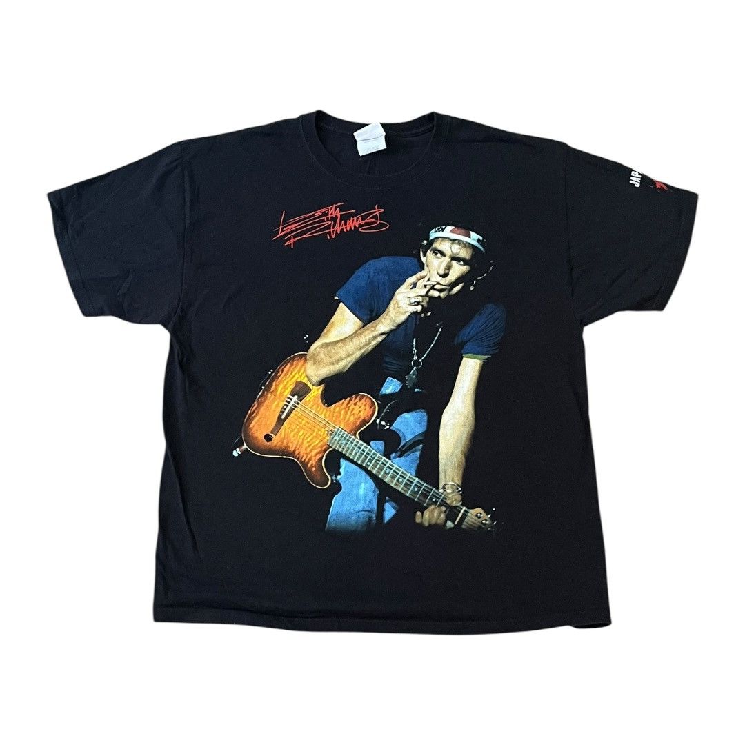 The Rolling Stones VINTAGE Keith Richards Japan Relief Benefit T Shirt 2011 XL Size US XL / EU 56 / 4 - 1 Thumbnail