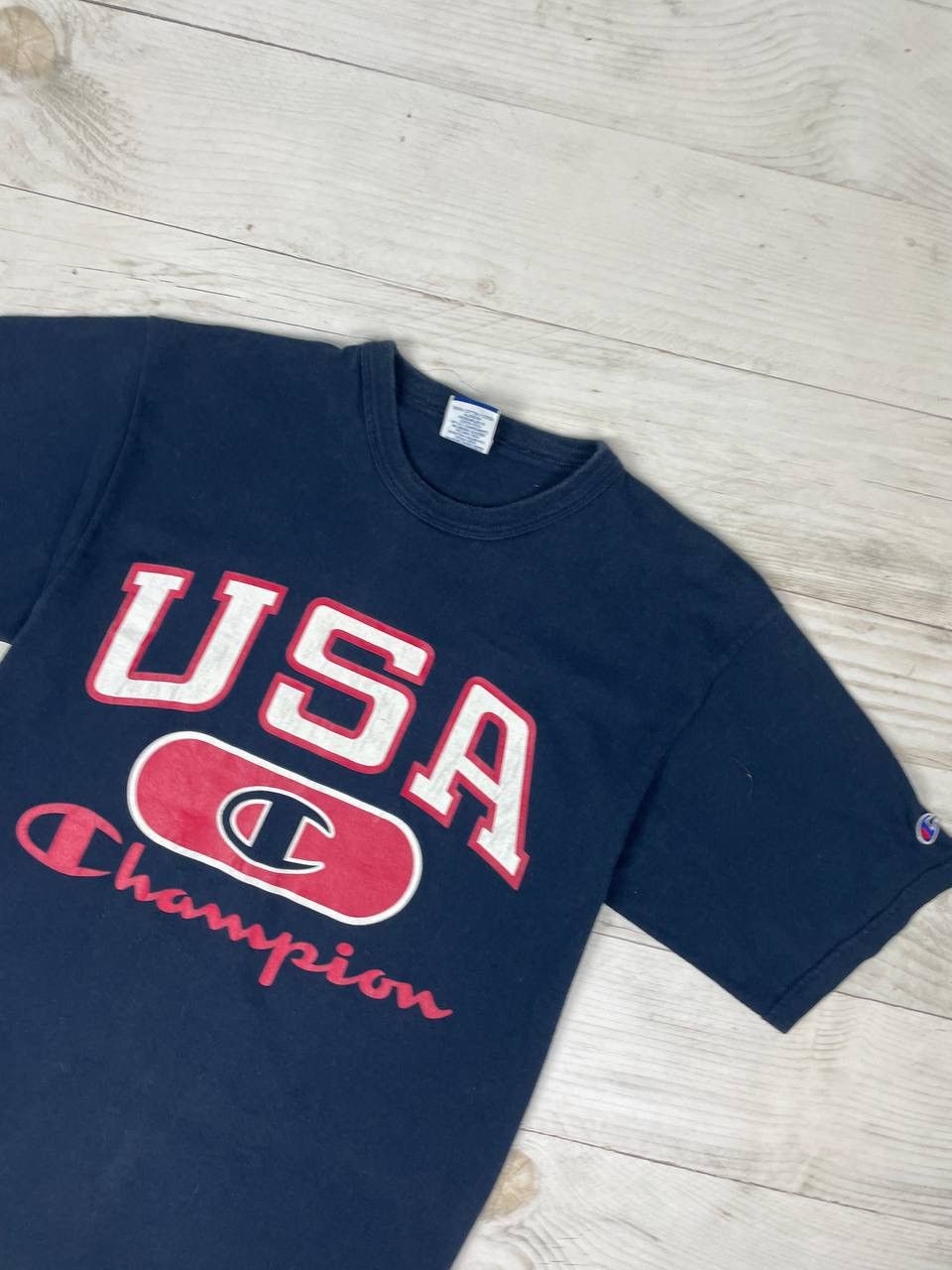Champion Vintage Champion USA T-Shirt 90s Size US M / EU 48-50 / 2 - 2 Thumbnail