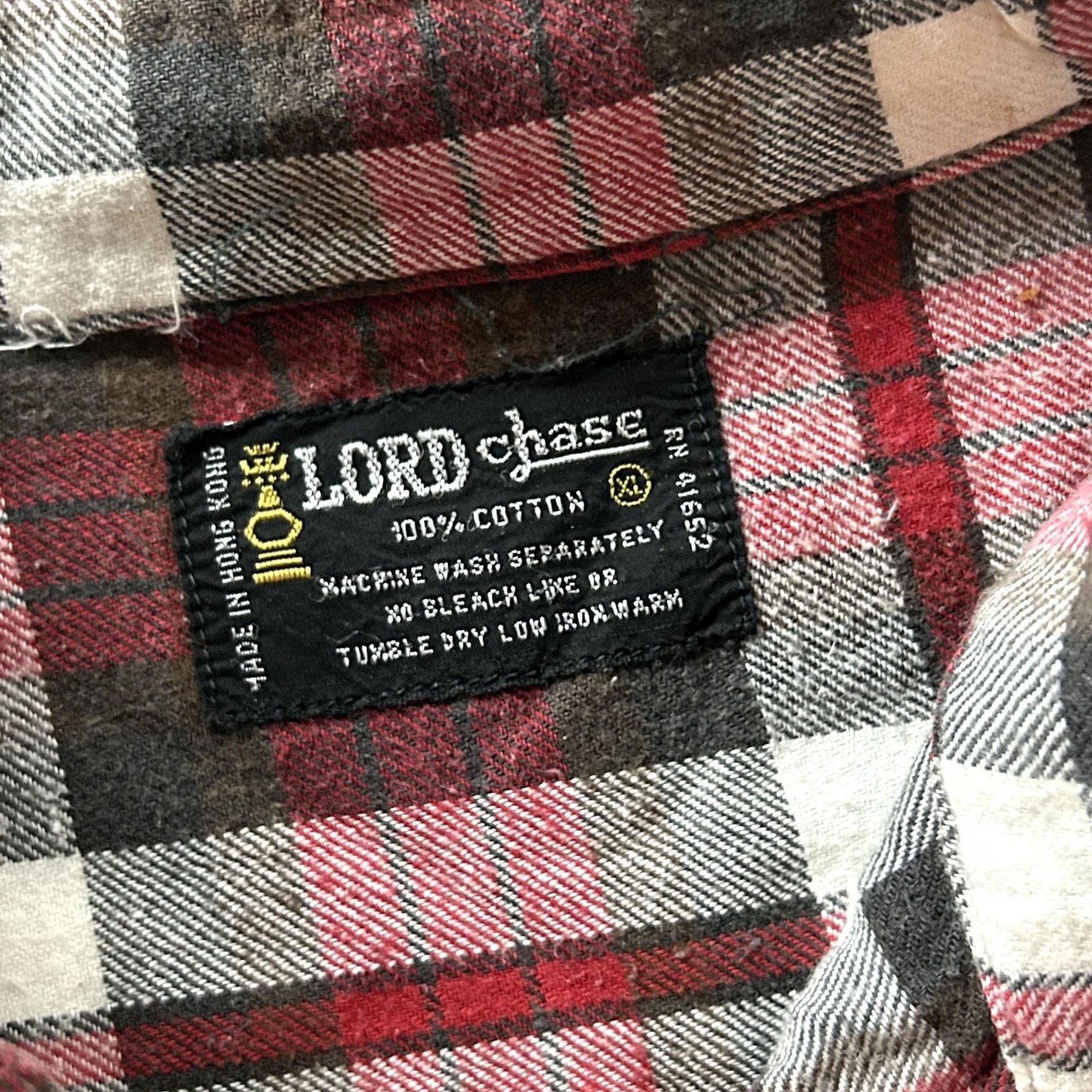 Vintage VINTAGE LORD Chase Flannel Shirt Mens Large Red Plaid Long Sleeve Button Up Size US L / EU 52-54 / 3 - 2 Thumbnail