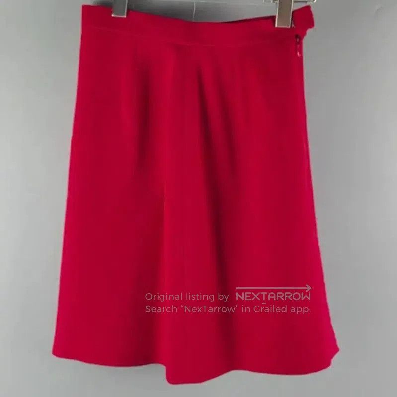 Dior Dior Women's Red Midi Skirt . Size 23" - 2 Thumbnail