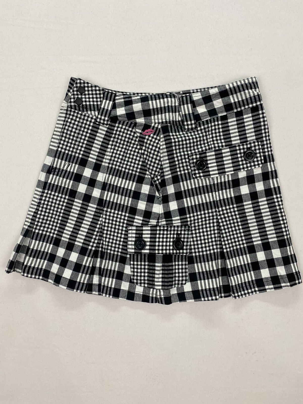 Japanese Brand Kissmark Golf Plaid Cargo Skirt Size 29" - 4 Thumbnail