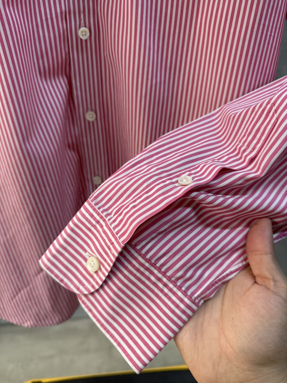 Ralph Lauren Purple Label Ralph Lauren Purple Label Striped Shirt Size US L / EU 52-54 / 3 - 6 Thumbnail