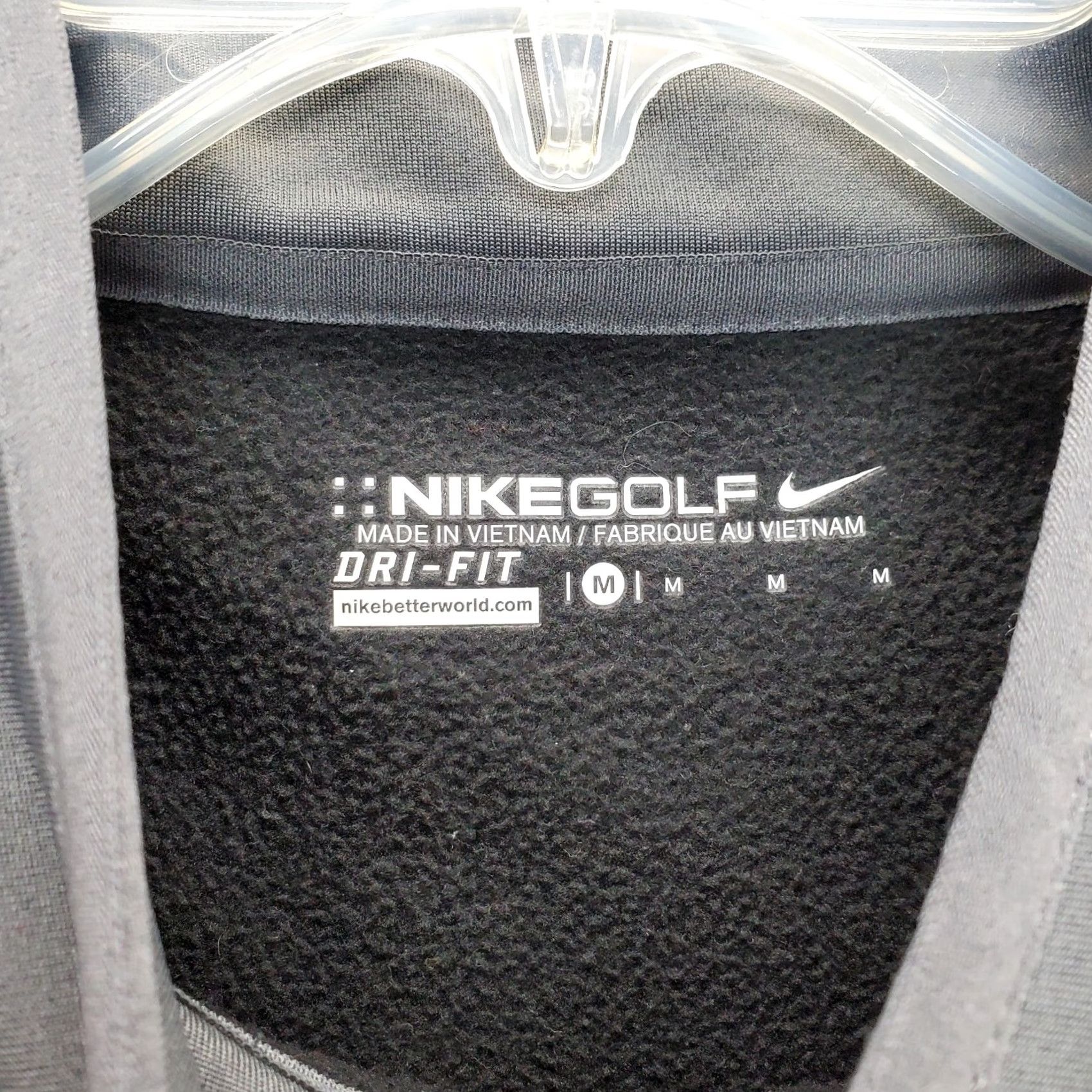Nike Nike Golf Sweatshirt Mens M Gray Fleece Lined Dri-Fit Mock Neck Quarter Zip Size US M / EU 48-50 / 2 - 5 Thumbnail
