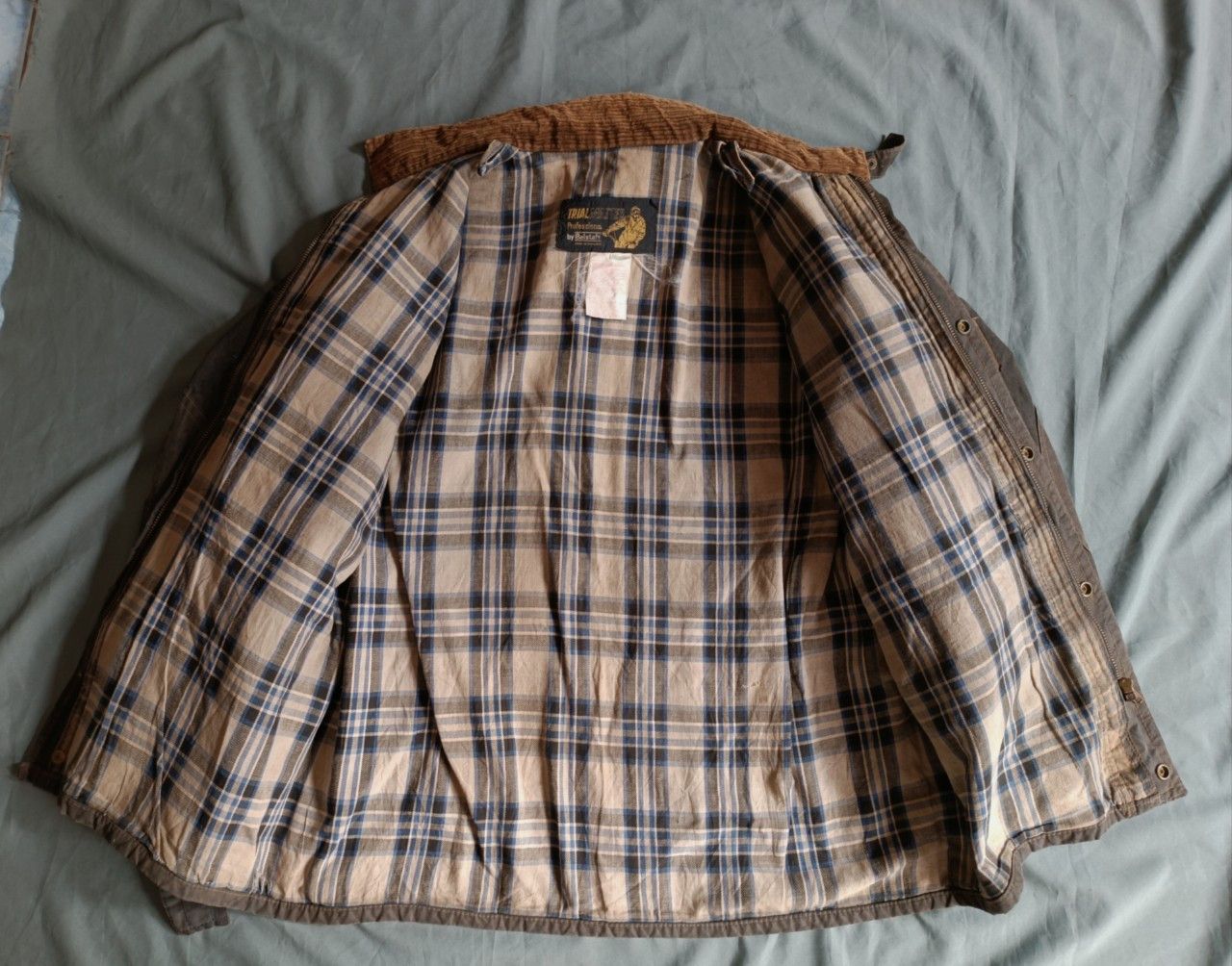 Belstaff Vtg 70s BELSTAFF Trialmaster Black Waxed Belted Motor Jacket Size US L / EU 52-54 / 3 - 7 Thumbnail