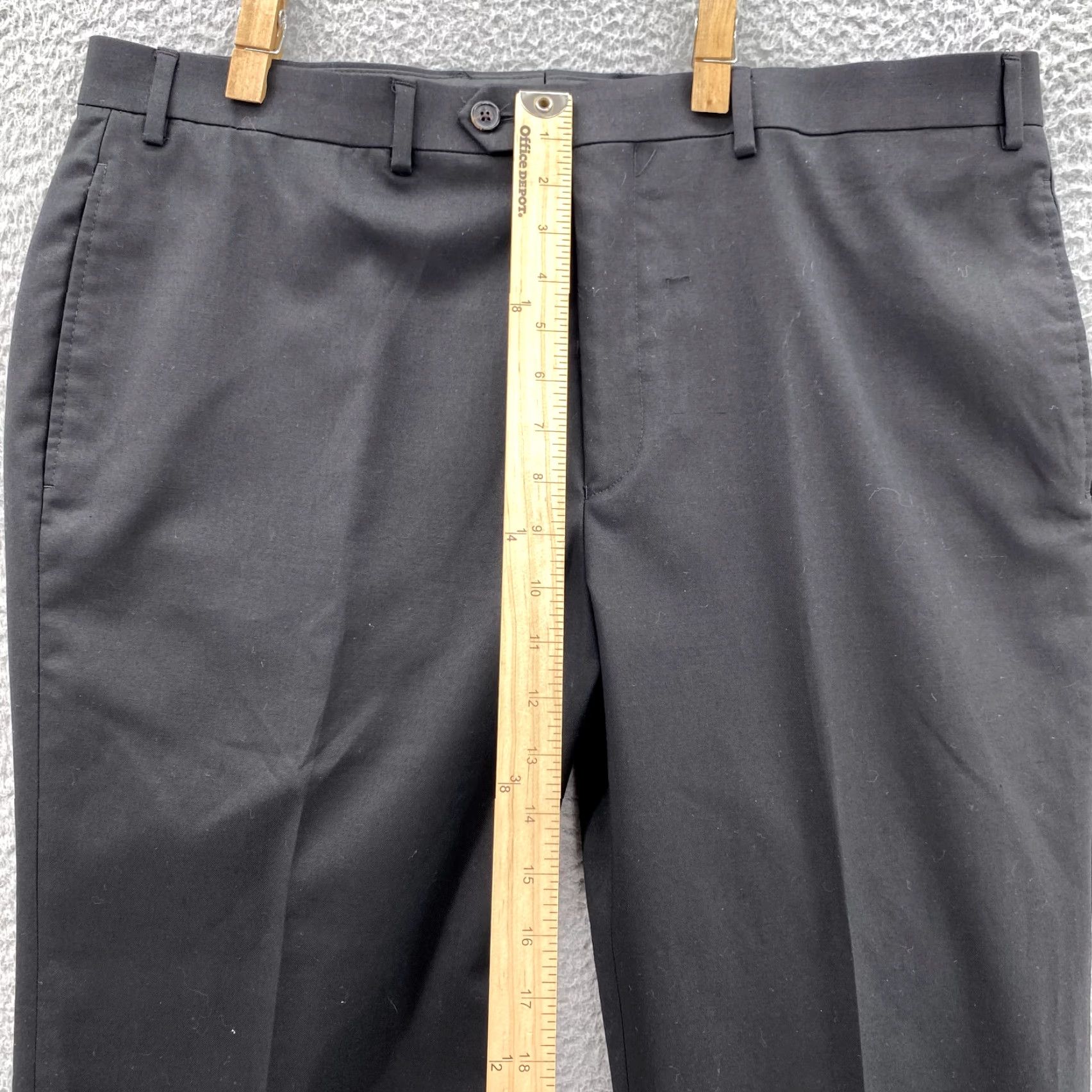 Ralph Lauren VTG Lauren Ralph Lauren Dress Pants Mens 38x31 Dress Pants Classic City Slacks 90s Wedding Mens Black Color Pattern Solid Size US 31 - 5 Thumbnail