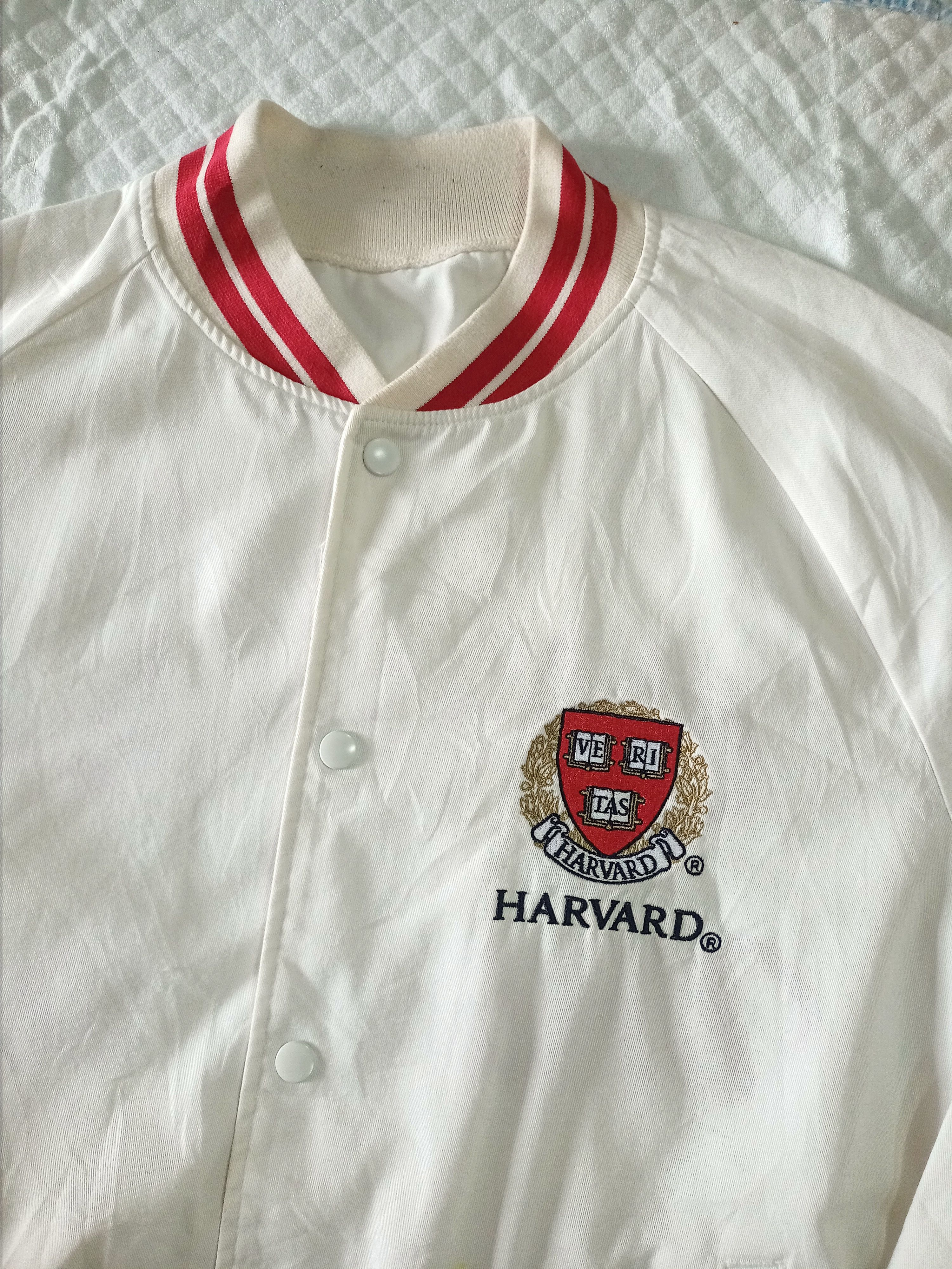 Japanese Brand GU X HARVARD UNIVERSITY VARSITY JACKET Size US XL / EU 56 / 4 - 4 Thumbnail