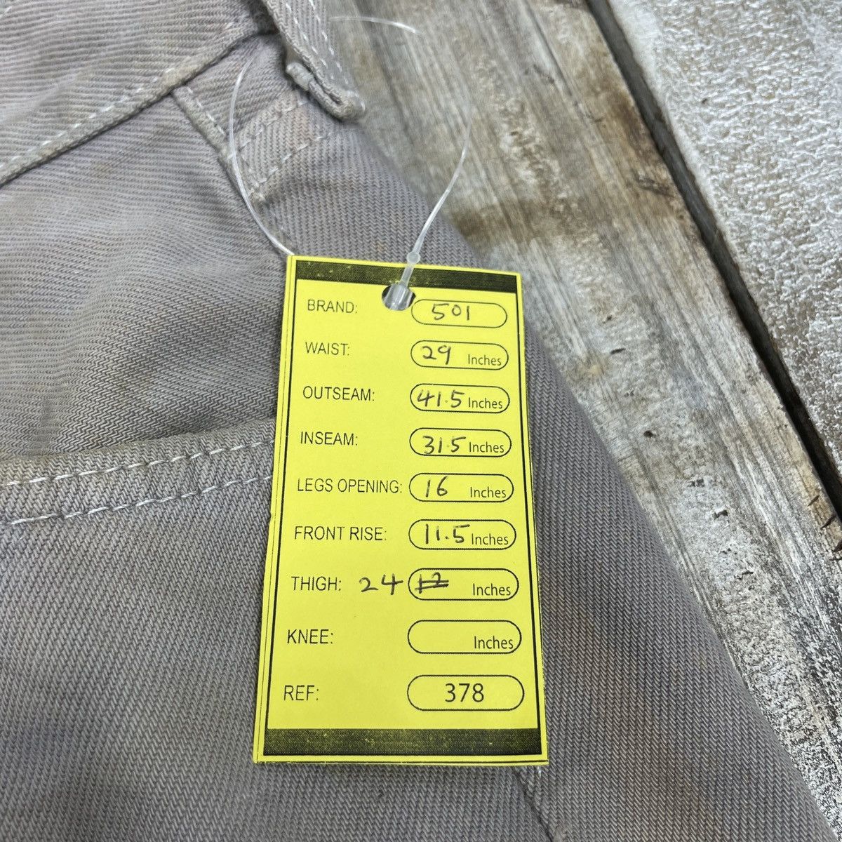 Levi's × Vintage Vintage Levis 501 Grey Faded Jeans wc 378 Size US 29 - 16 Thumbnail