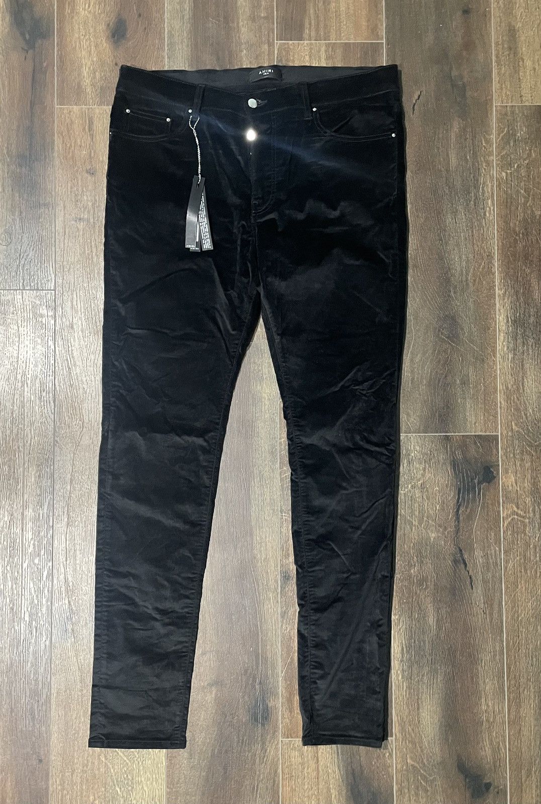 Amiri Amiri Velour Skinny Stack Pants Size US 38 / EU 54 - 1 Thumbnail